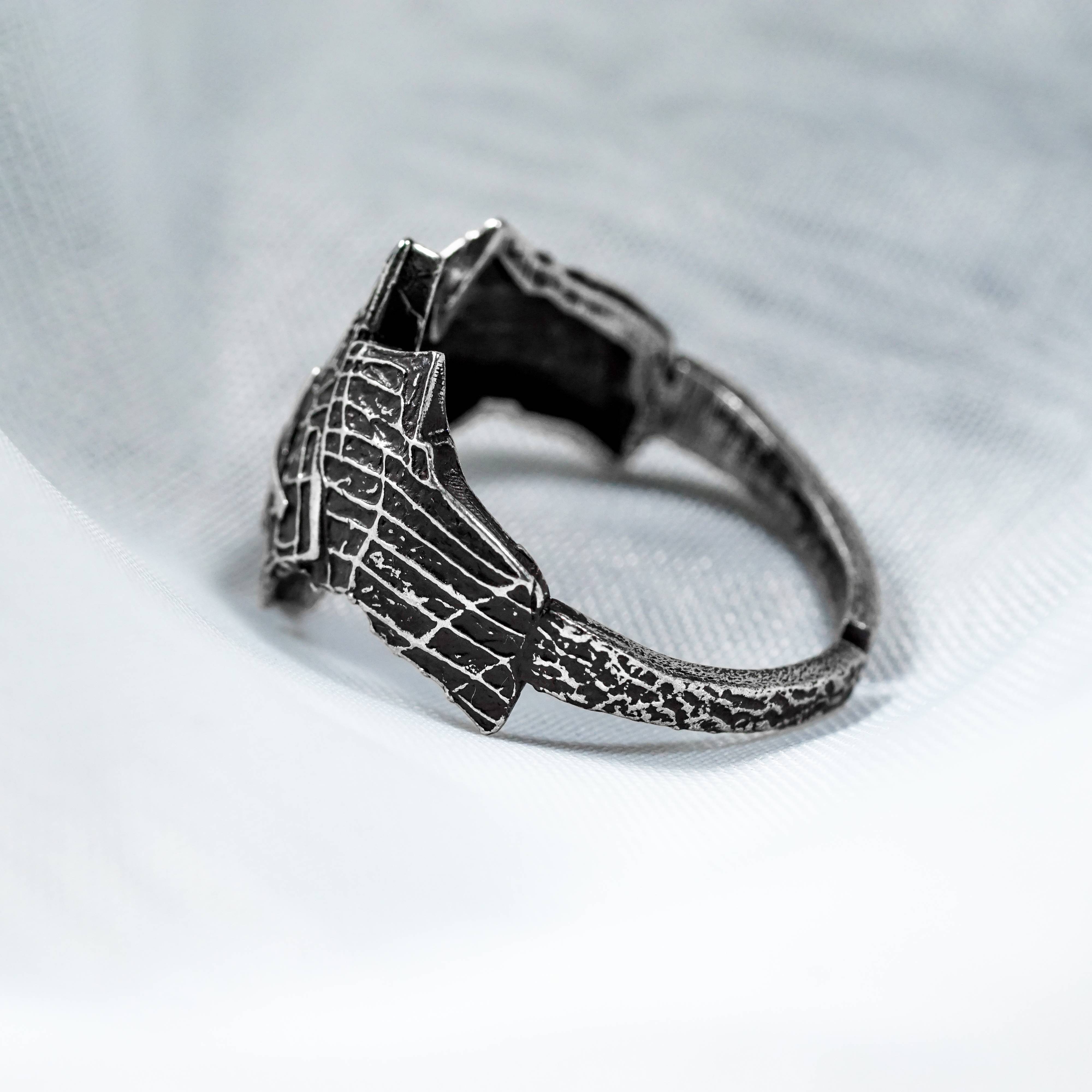 Elden Ring Nightreign Jewelry, Duchess Mask Silver Ring, Elden Ring Inspired Handmade Jewelry, Custom 950 Silver Nightfarers Classes Ring 3 - EternaSilver DSC04420 - EternaSilver