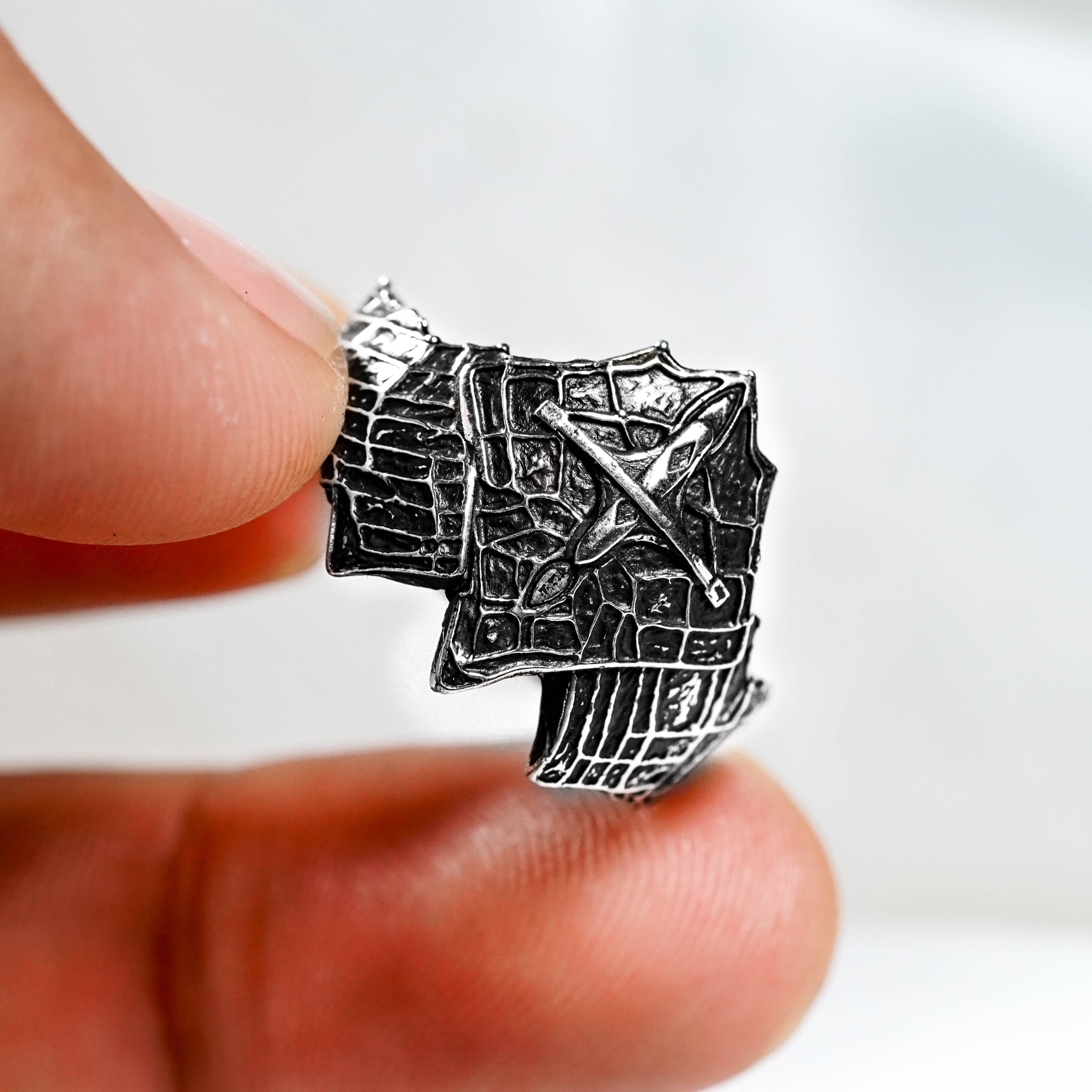 Elden Ring Nightreign Jewelry, Duchess Mask Silver Ring, Elden Ring Inspired Handmade Jewelry, Custom 950 Silver Nightfarers Classes Ring 6 - EternaSilver DSC04489 - EternaSilver