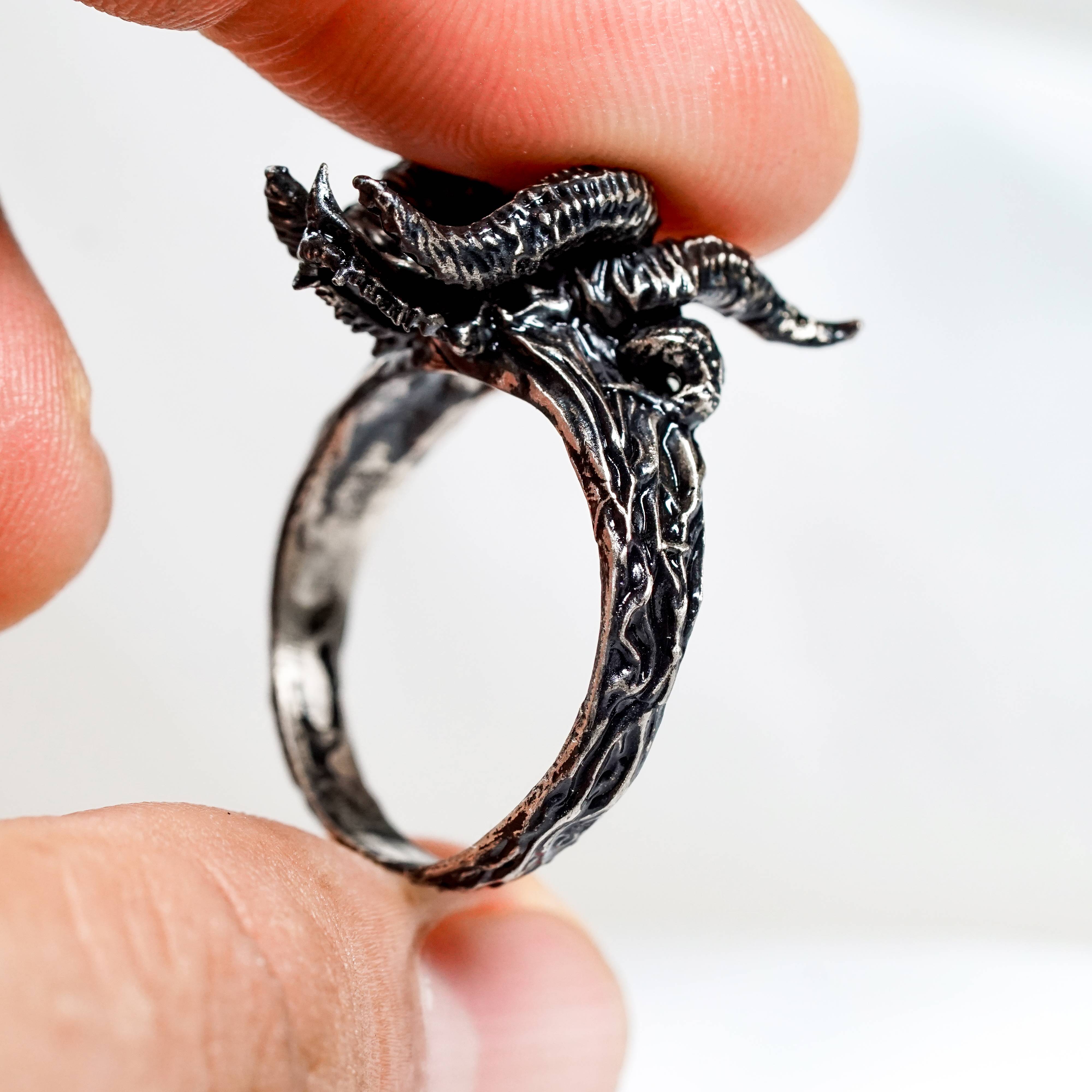 Elden Ring Nightreign Jewelry, Raider Silver Ring, Elden Ring Inspired Handmade Jewelry, Custom 950 Silver Nightfarers Classes Ring 8 - EternaSilver DSC04492 - EternaSilver