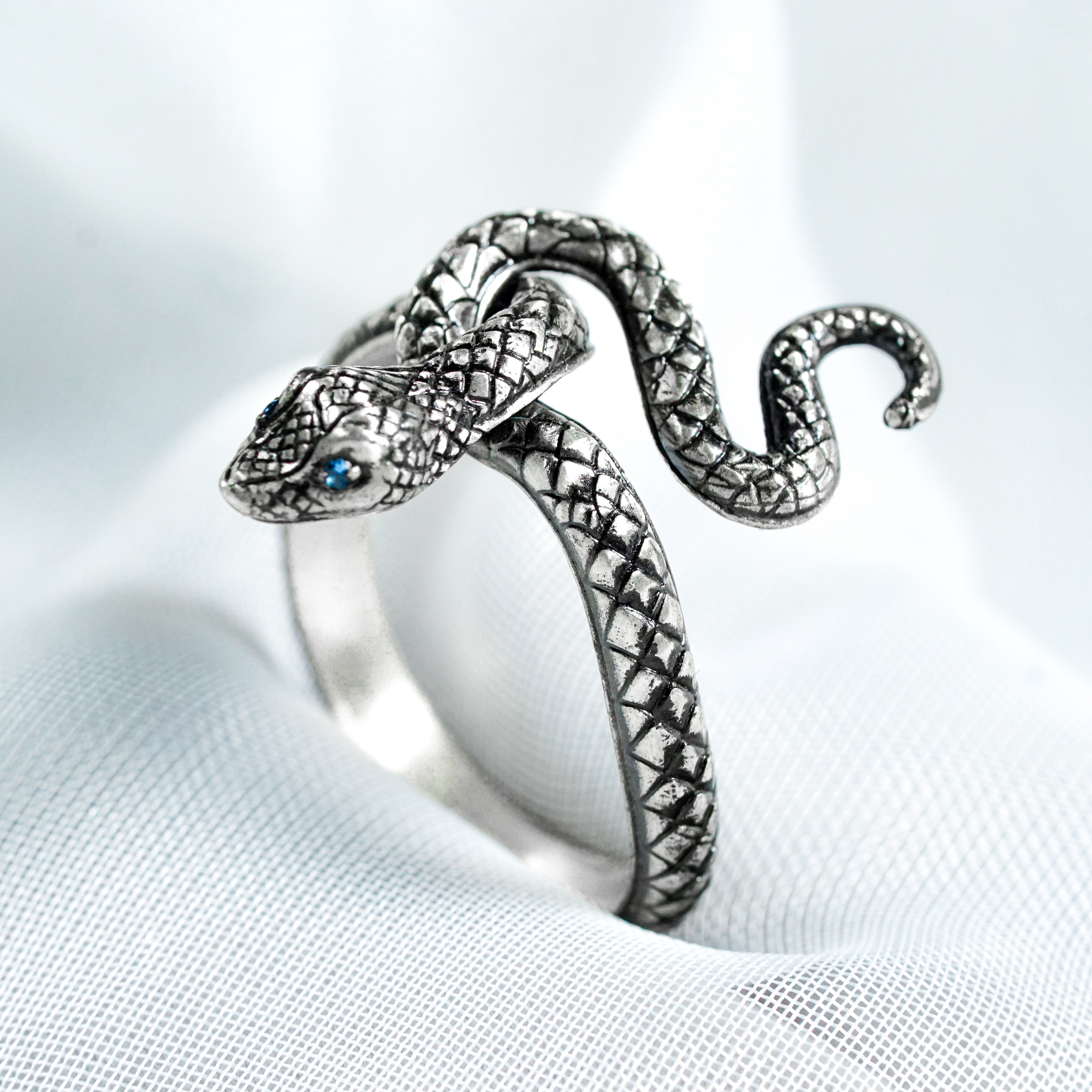 Dark Souls Ring Collection, Covetous Silver Serpent Ring, Handmade 950 Silver Rings 5 - EternaSilver DSC04691 - EternaSilver