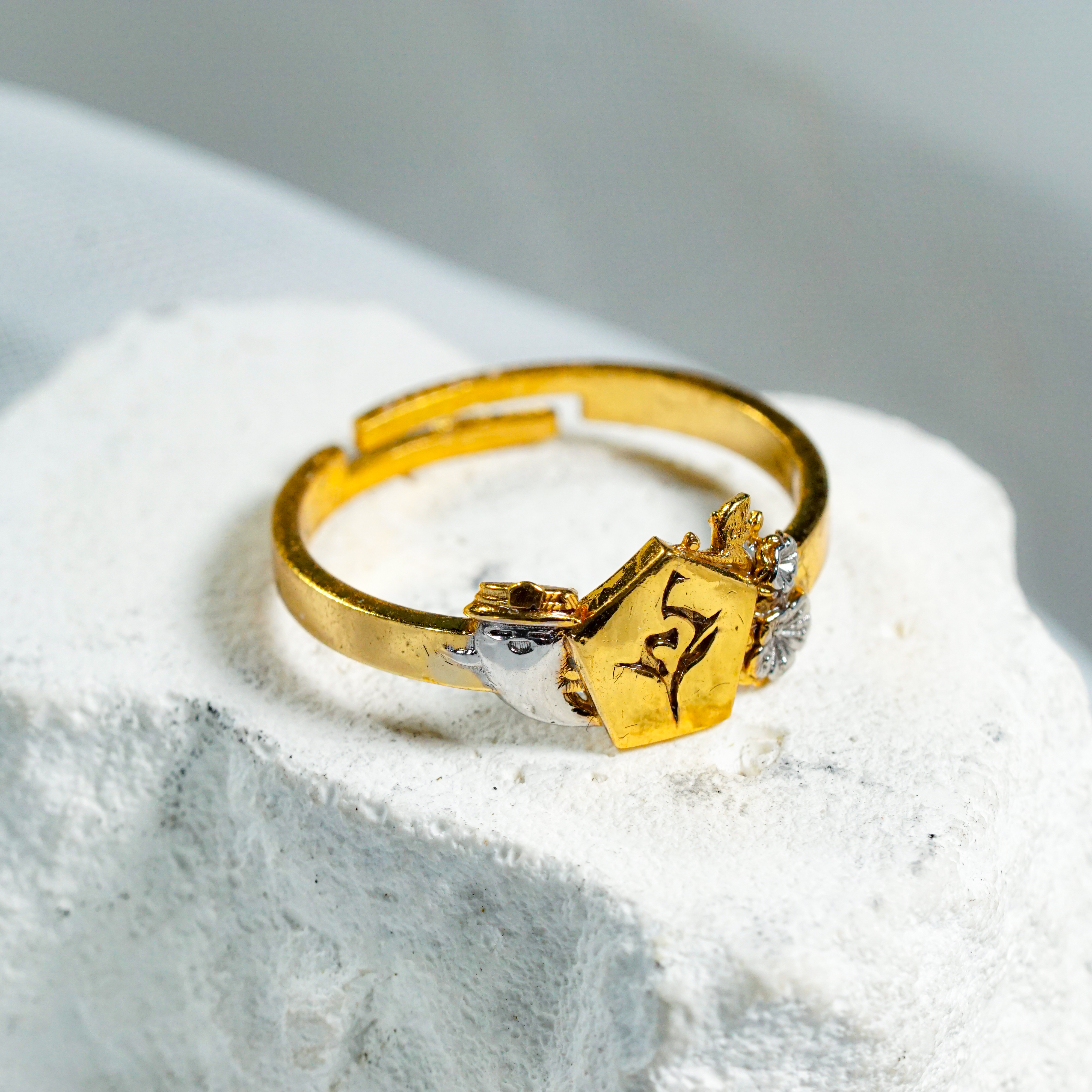 Genshin Impact Hu Tao Custom Ring, Boo Tao Pattern Sterling Silver/Gold Handmade Women’s Signet Ring, Genshin Jewelry for Fans 6 - EternaSilver Genshin Impact Hu Tao Custom Ring, Boo Tao Pattern Sterling Silver/Gold Handmade Women’s Signet Ring, Genshin Jewelry for Fans