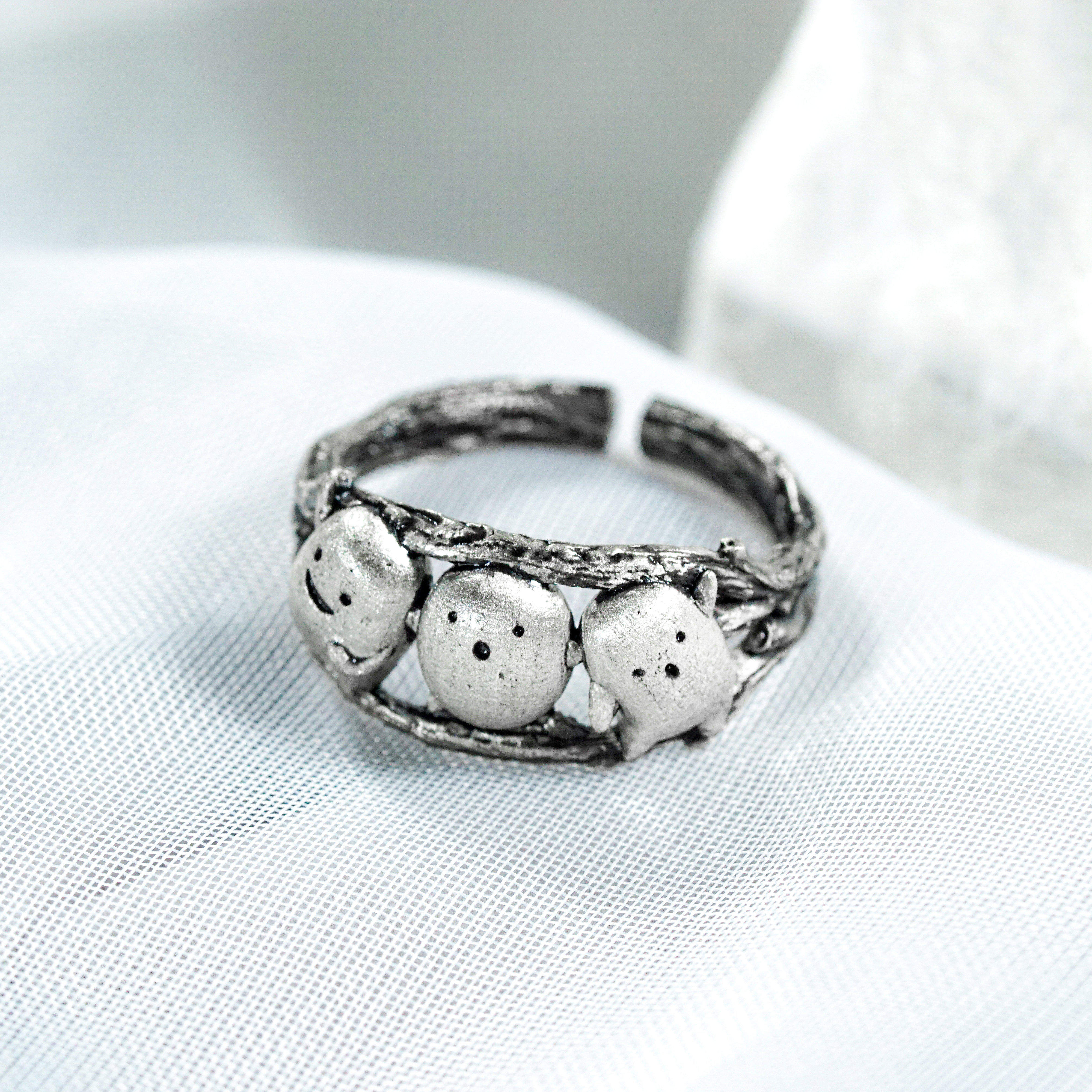 The Boy and the Heron-Inspired Warawara Ring, Custom 950 Silver Ring for Warawara Fans 8 - EternaSilver DSC04760 - EternaSilver