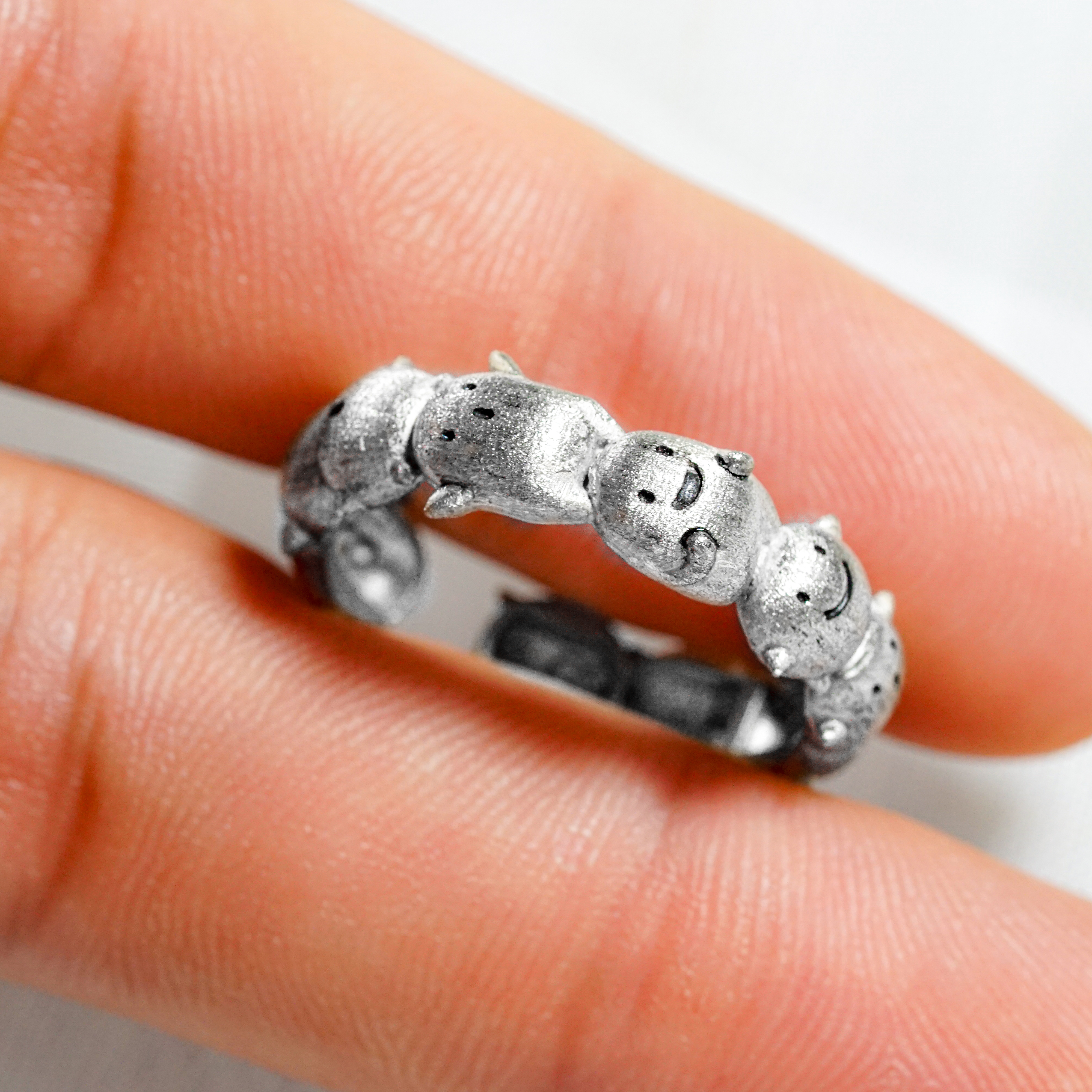 The Boy and the Heron-Inspired Warawara Ring, Custom 950 Silver Ring for Warawara Fans, Hanmade Jewelry for fans 6 - EternaSilver DSC04781 - EternaSilver