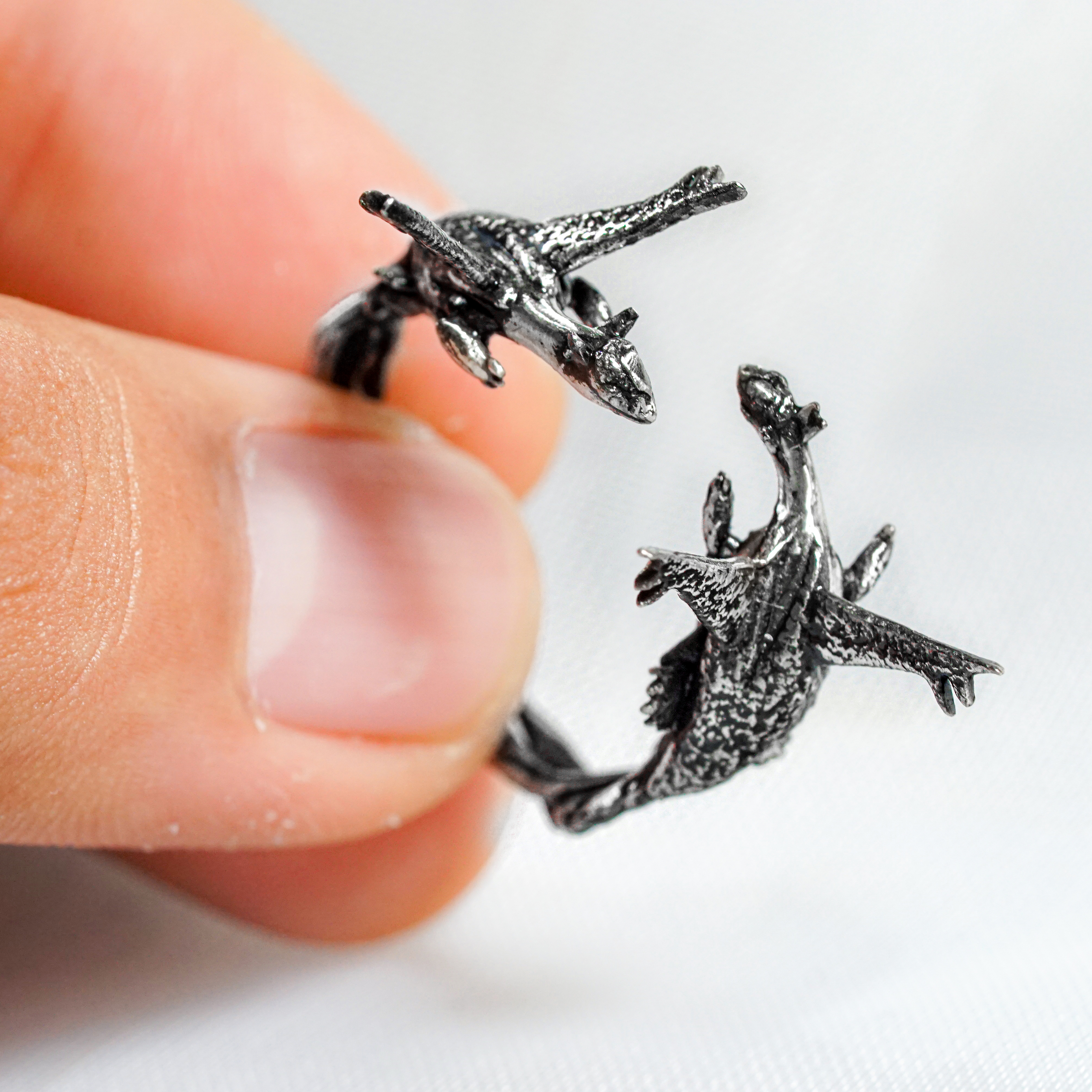 Pokemon Latias and Latios Ring, Handmade 950 Silver Ring, Unique Jewelry Gift for Pokemon Fans