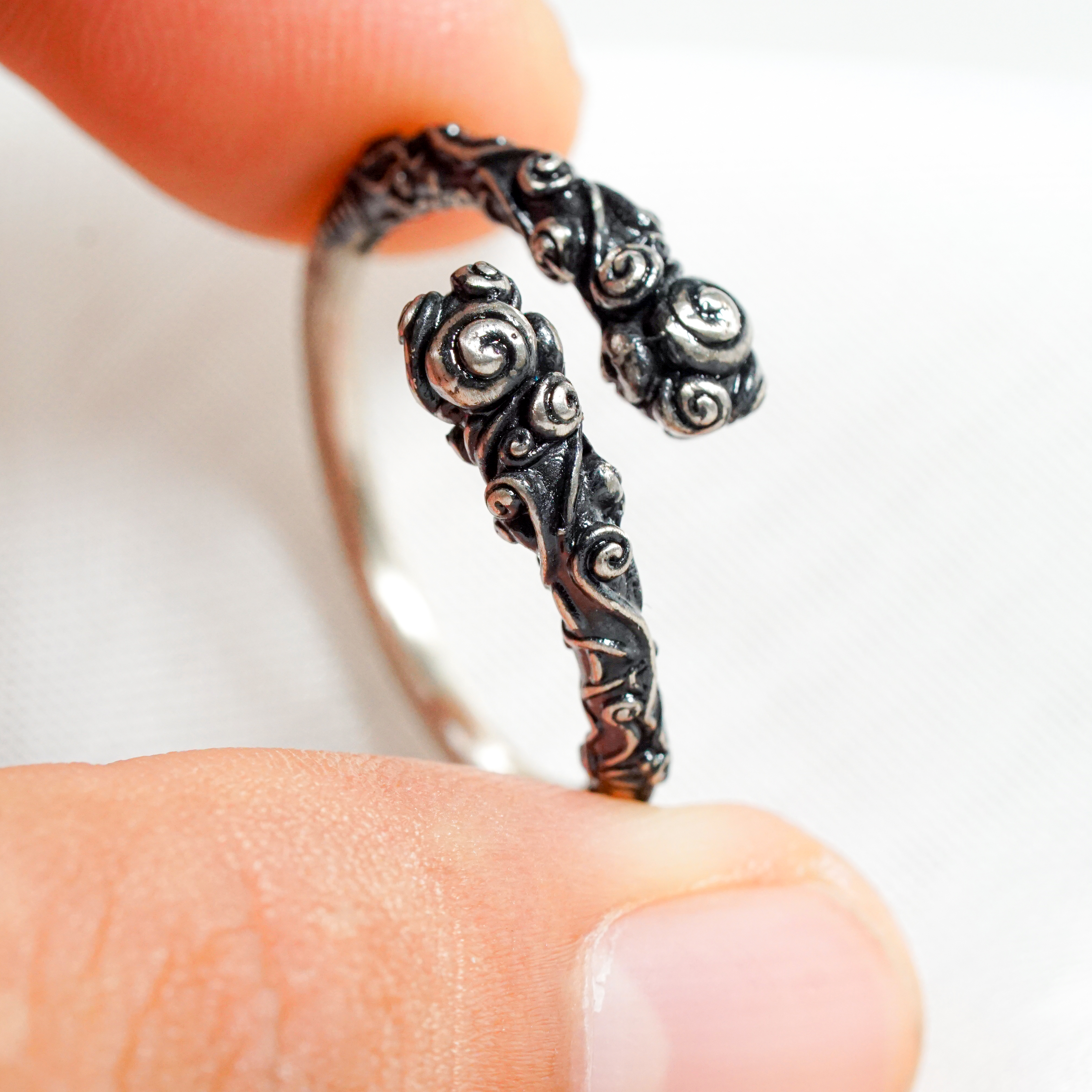 Black Myth Wukong Bar Ring, Handmade Silver Monkey King Bar Custom Ring, Perfect Gift for Wukong and Chinese Mythology Fans 9 - EternaSilver DSC04816 - EternaSilver