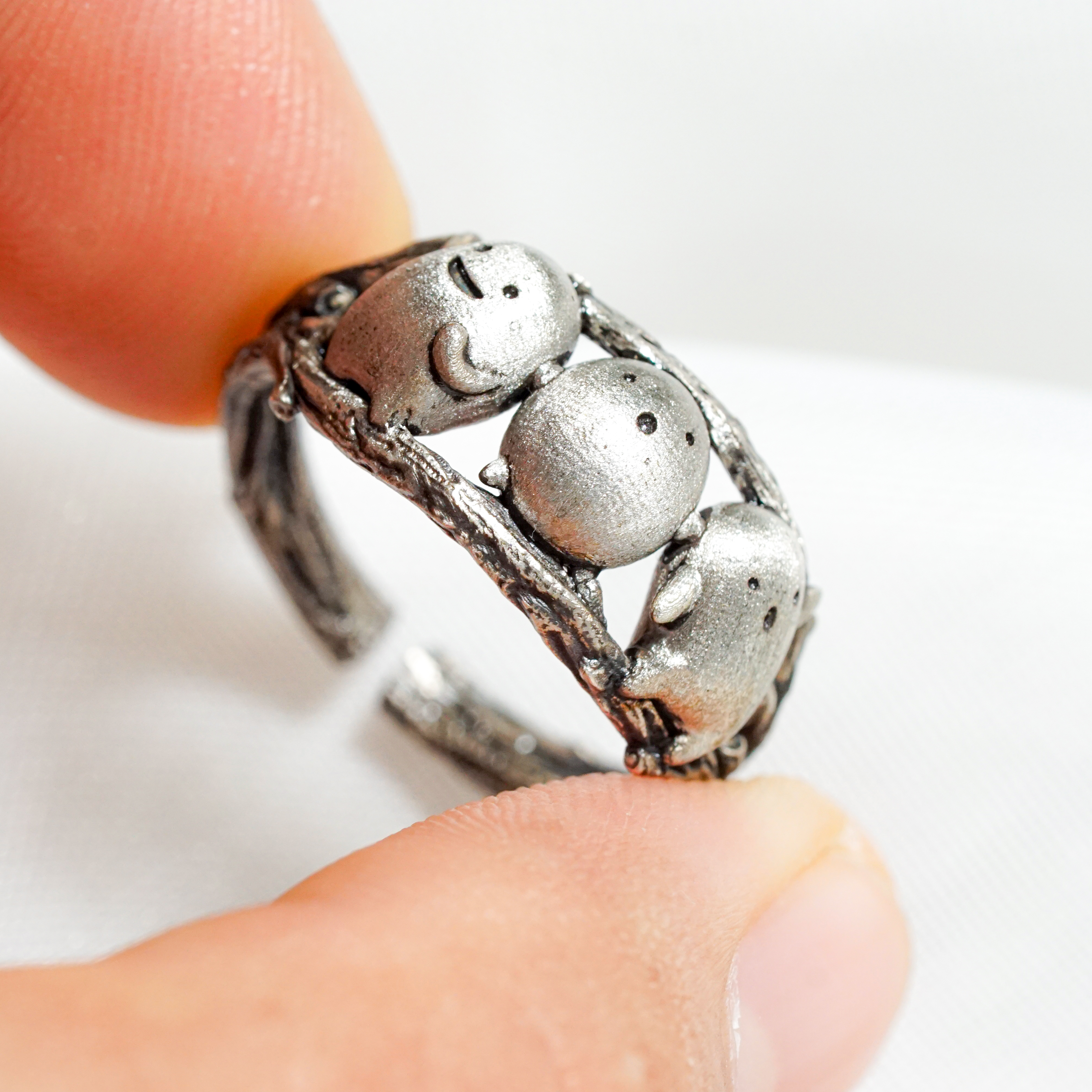 The Boy and the Heron-Inspired Warawara Ring, Custom 950 Silver Ring for Warawara Fans 3 - EternaSilver DSC04818 - EternaSilver