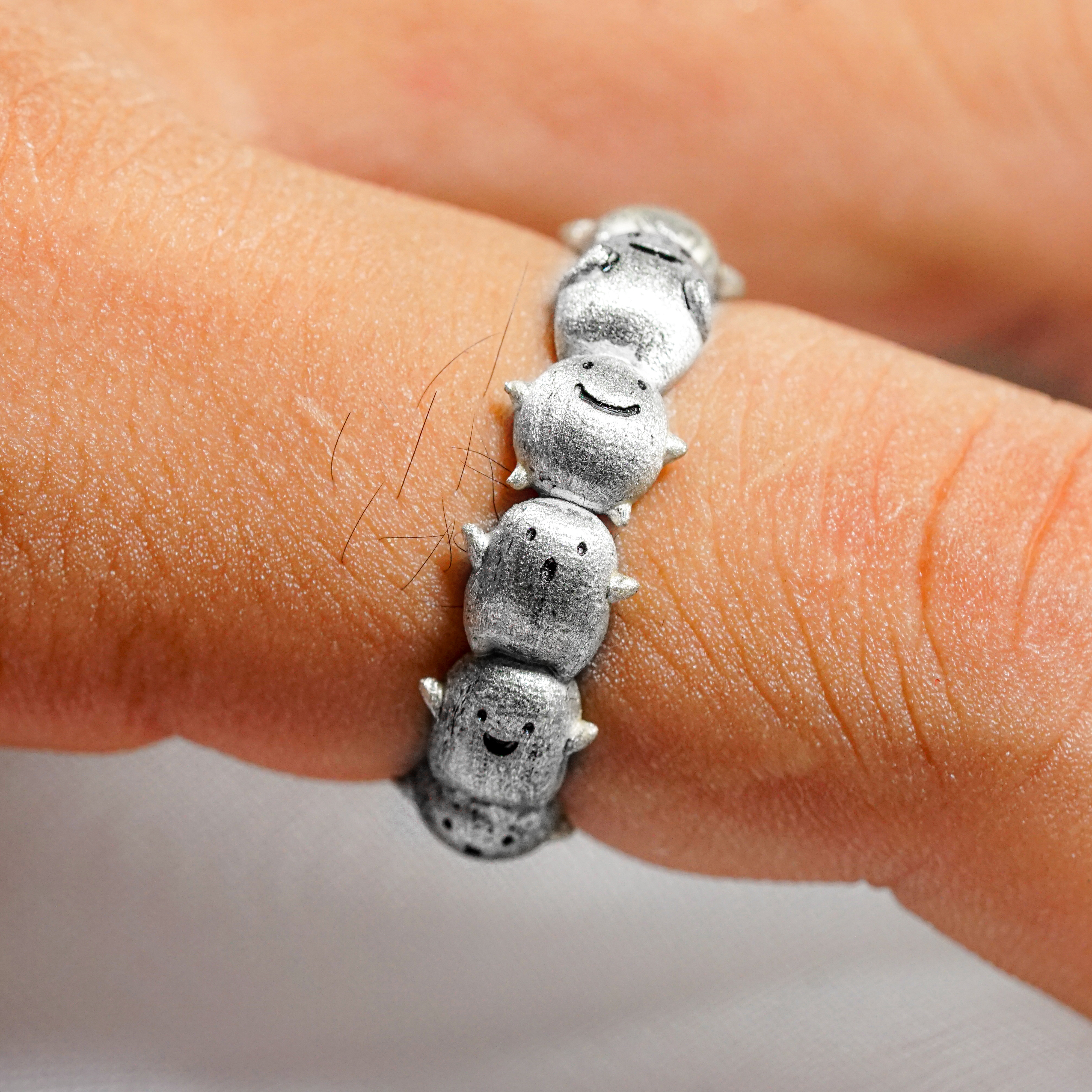 The Boy and the Heron-Inspired Warawara Ring, Custom 950 Silver Ring for Warawara Fans, Hanmade Jewelry for fans 8 - EternaSilver DSC04860 - EternaSilver