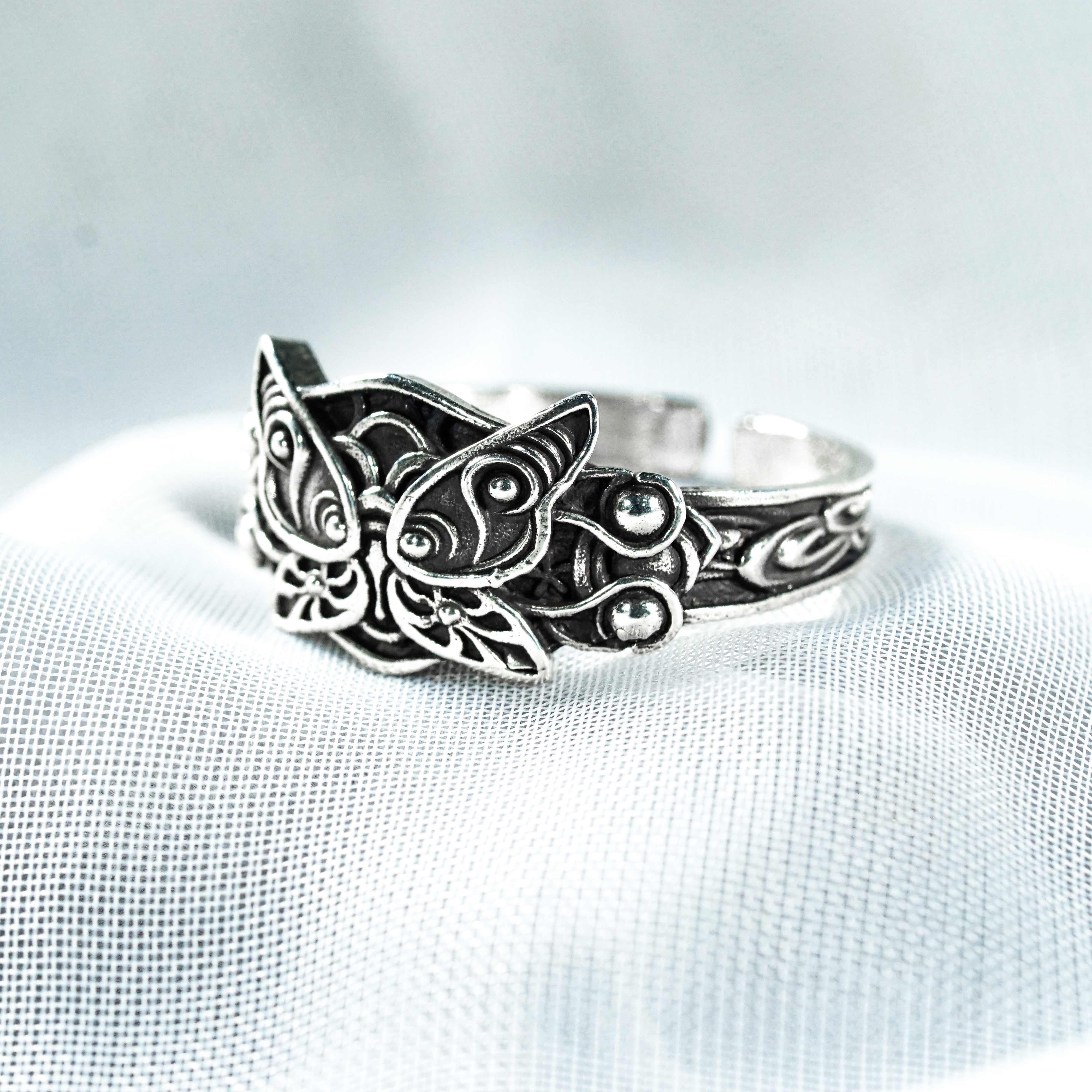Frieren: Beyond Journey's End 950 Silver Jewelry, Fern Butterfly Hair Piece Ring, Anime Cosplay & Cottagecore Jewelry, Gift for Her 3 - EternaSilver DSC05600 - EternaSilver