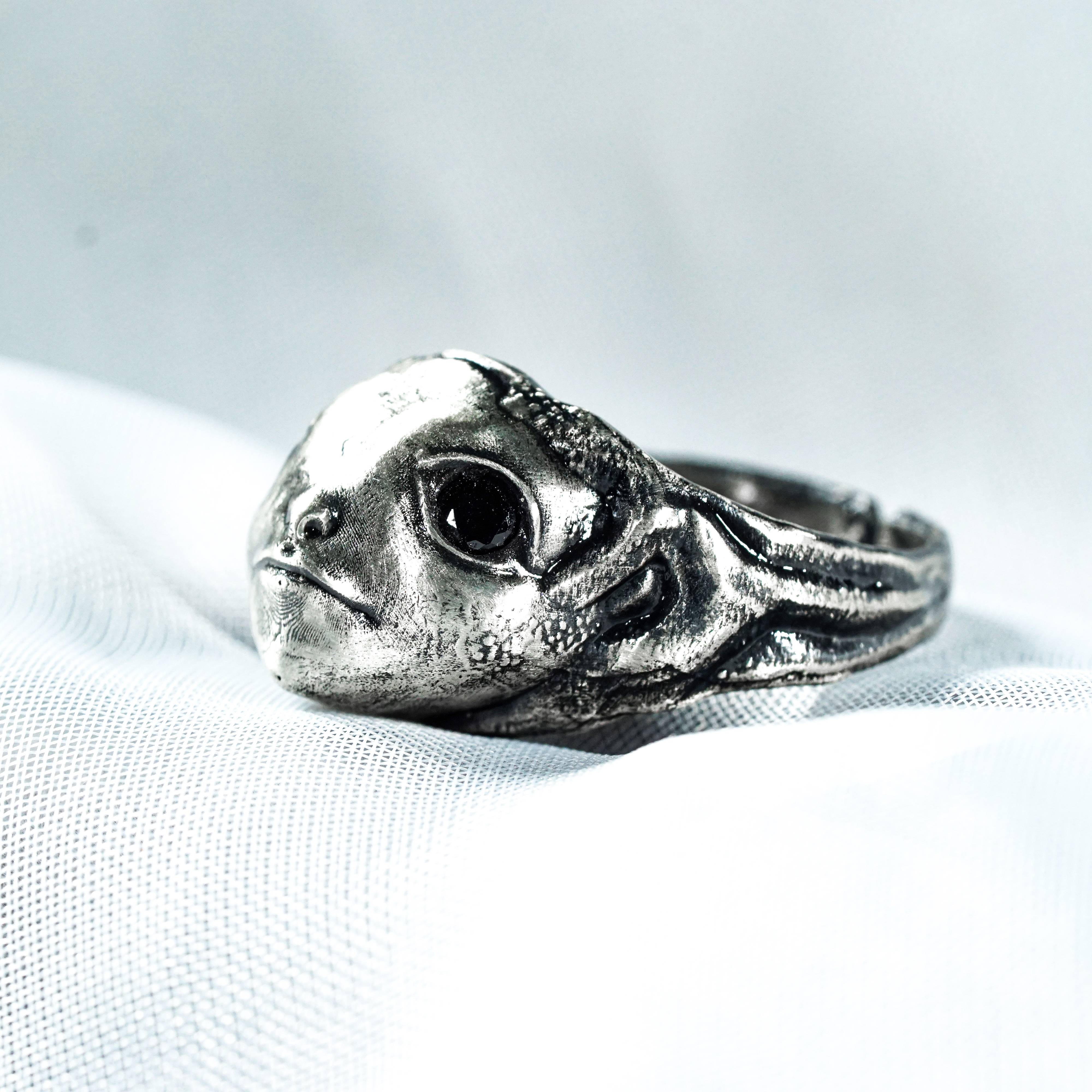 Elden Ring Albinauric Mask Ring, Handmade 950 Silver Fantasy Ring, Dark Souls Collector Gif, Perfect for Elden Ring Fans and Cosplay 9 - EternaSilver DSC05607 - EternaSilver