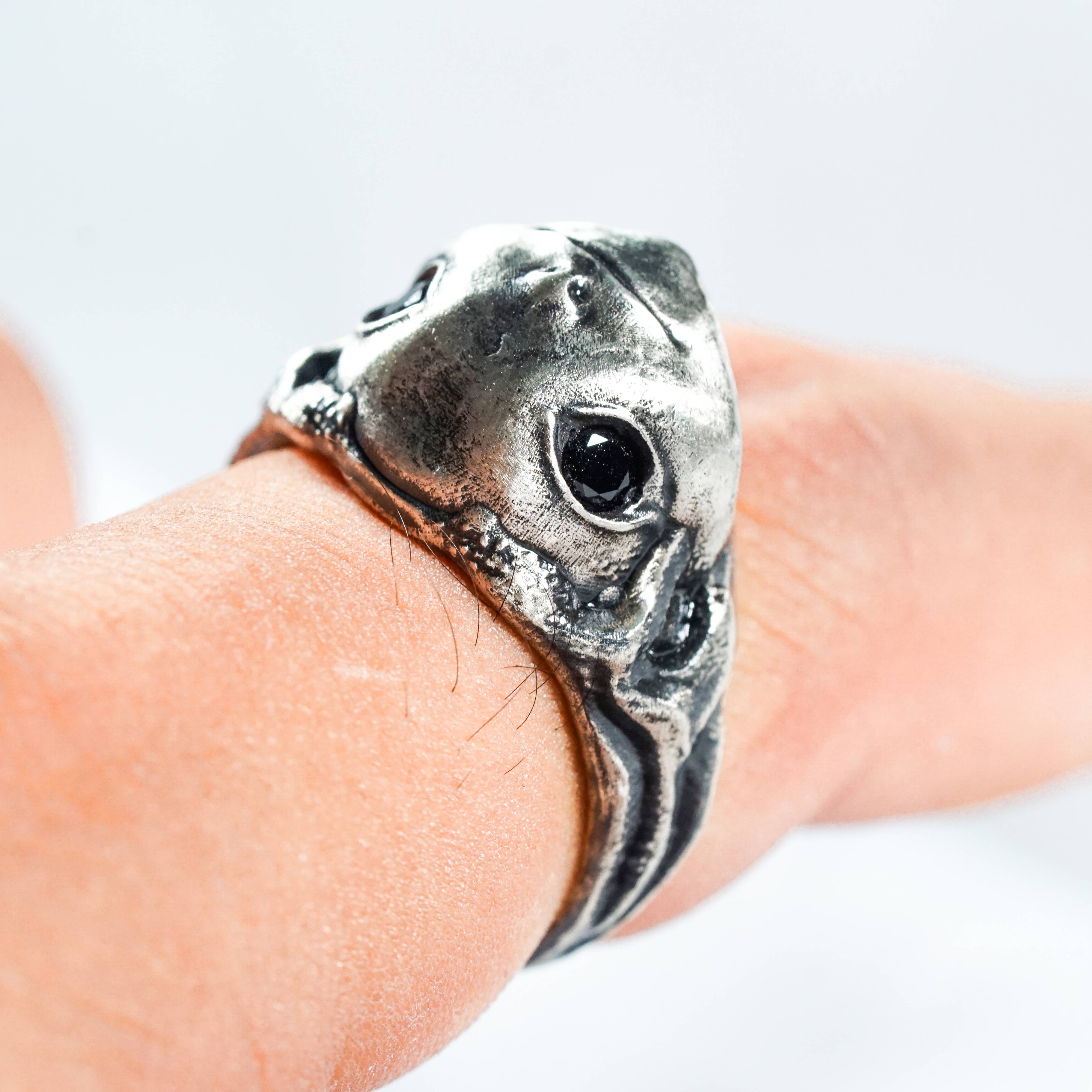Elden Ring Albinauric Mask Ring, Handmade 950 Silver Fantasy Ring, Dark Souls Collector Gif, Perfect for Elden Ring Fans and Cosplay 3 - EternaSilver DSC05698 - EternaSilver