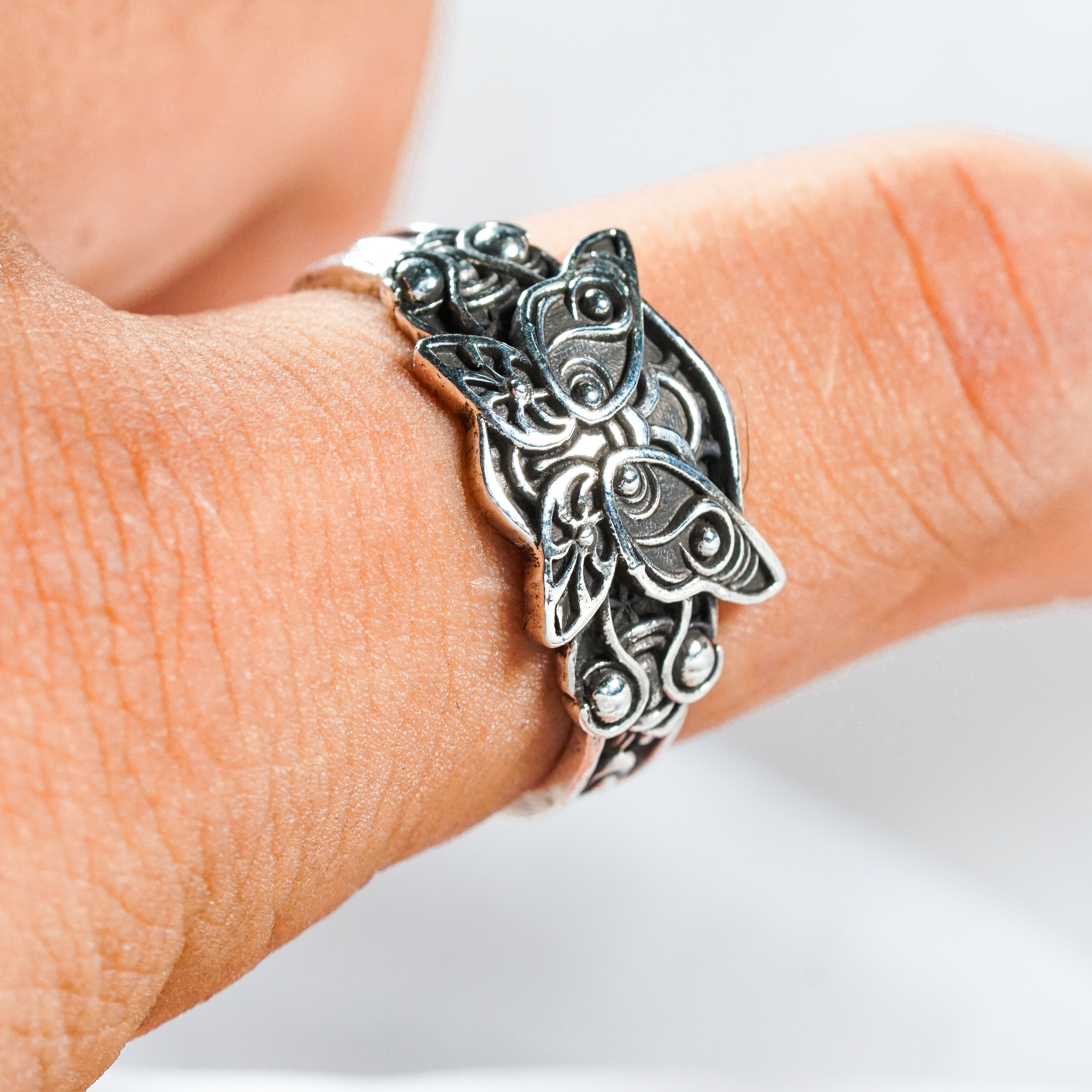 Frieren: Beyond Journey's End 950 Silver Jewelry, Fern Butterfly Hair Piece Ring, Anime Cosplay & Cottagecore Jewelry, Gift for Her 9 - EternaSilver DSC05700 - EternaSilver