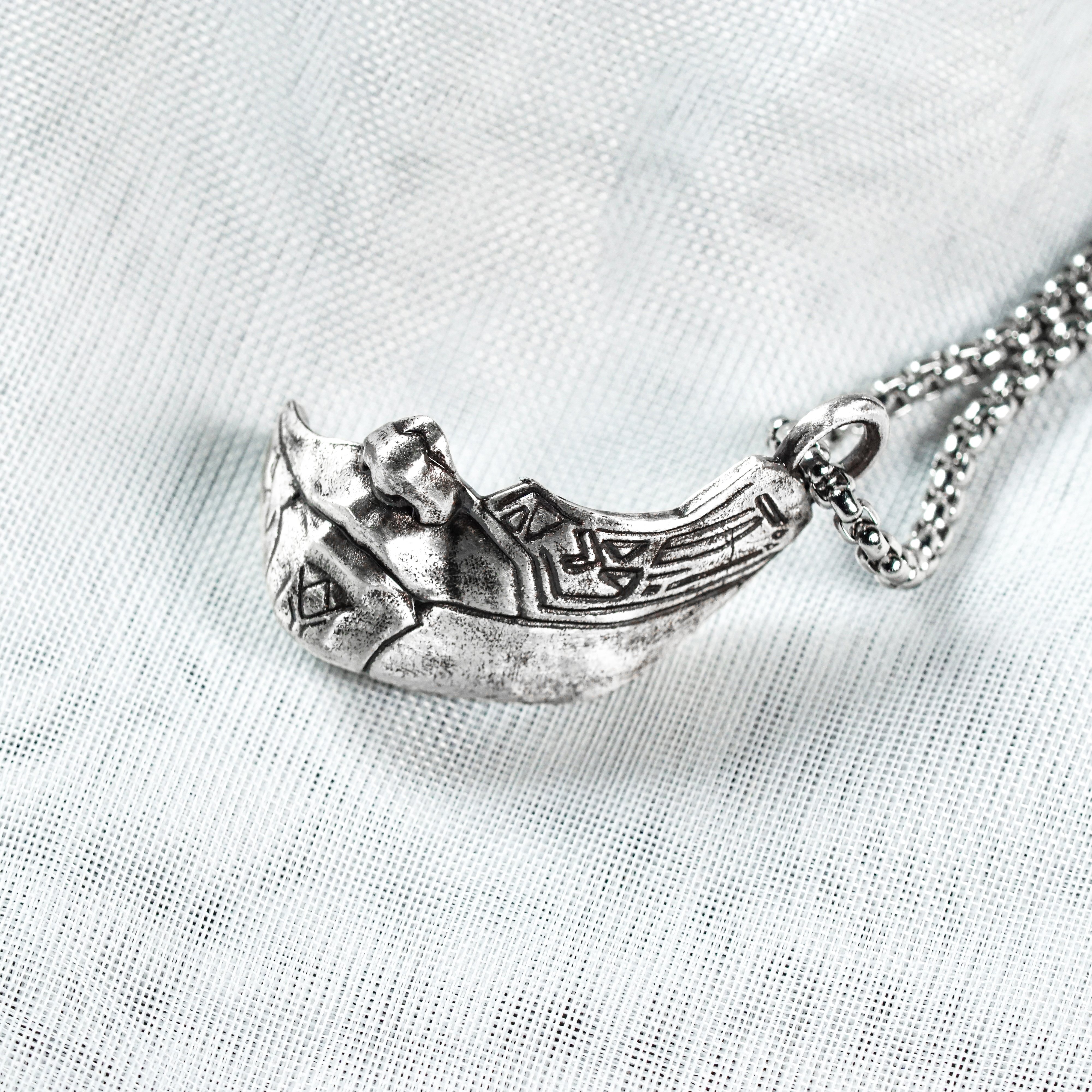 Clair Obscur: Expedition 33 Jewelry, Alicia's Mask Pendant Necklace, Handmade Silver 950 Pendant, Lumina Converter 4 - EternaSilver DSC05747 - EternaSilver