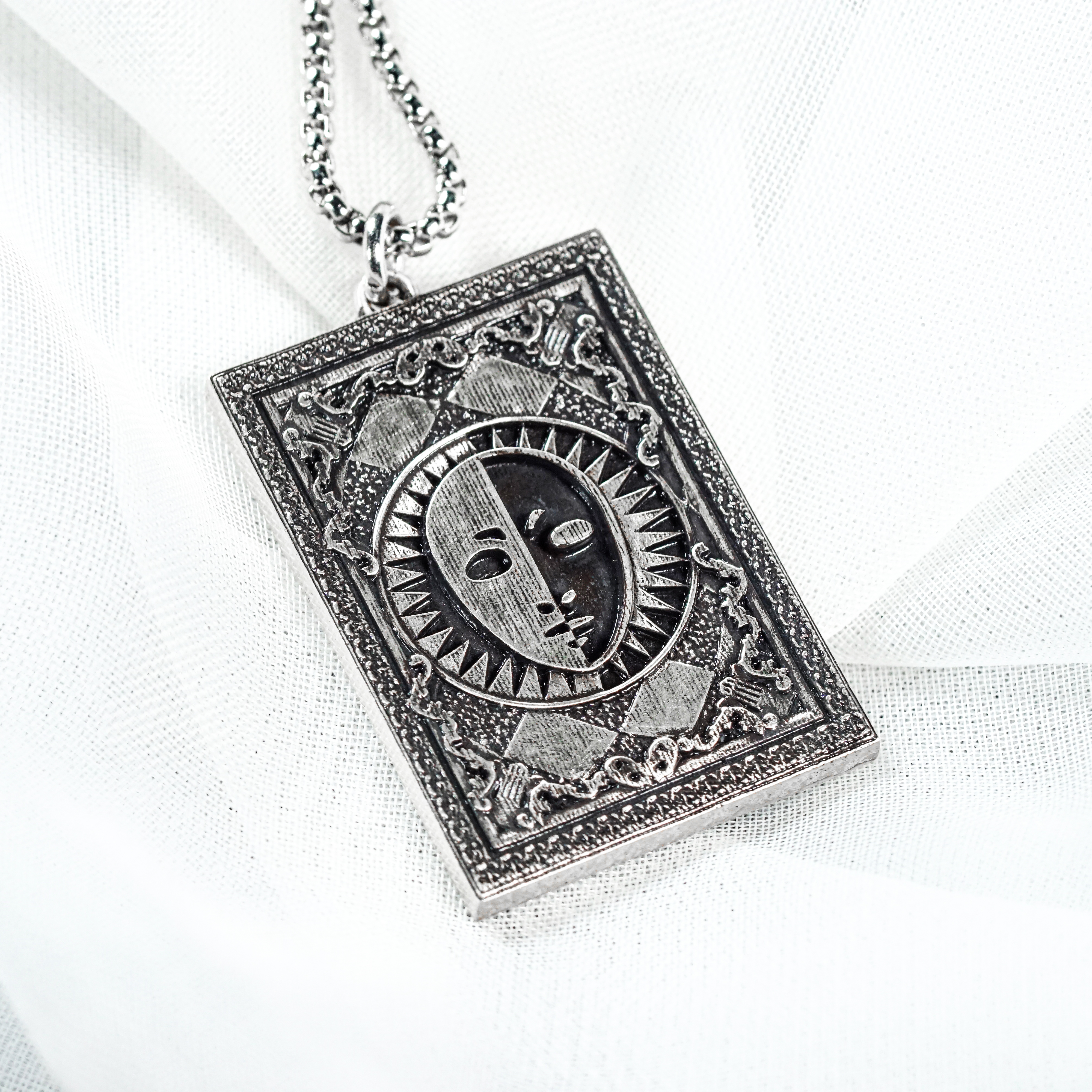 Persona 3 Arcana Card Pendant Necklace Set, The Fool, Magician, Priestess & Empress Card, 950 Silver, Persona gift, Persona Cosplay 23 - EternaSilver DSC05759 - EternaSilver