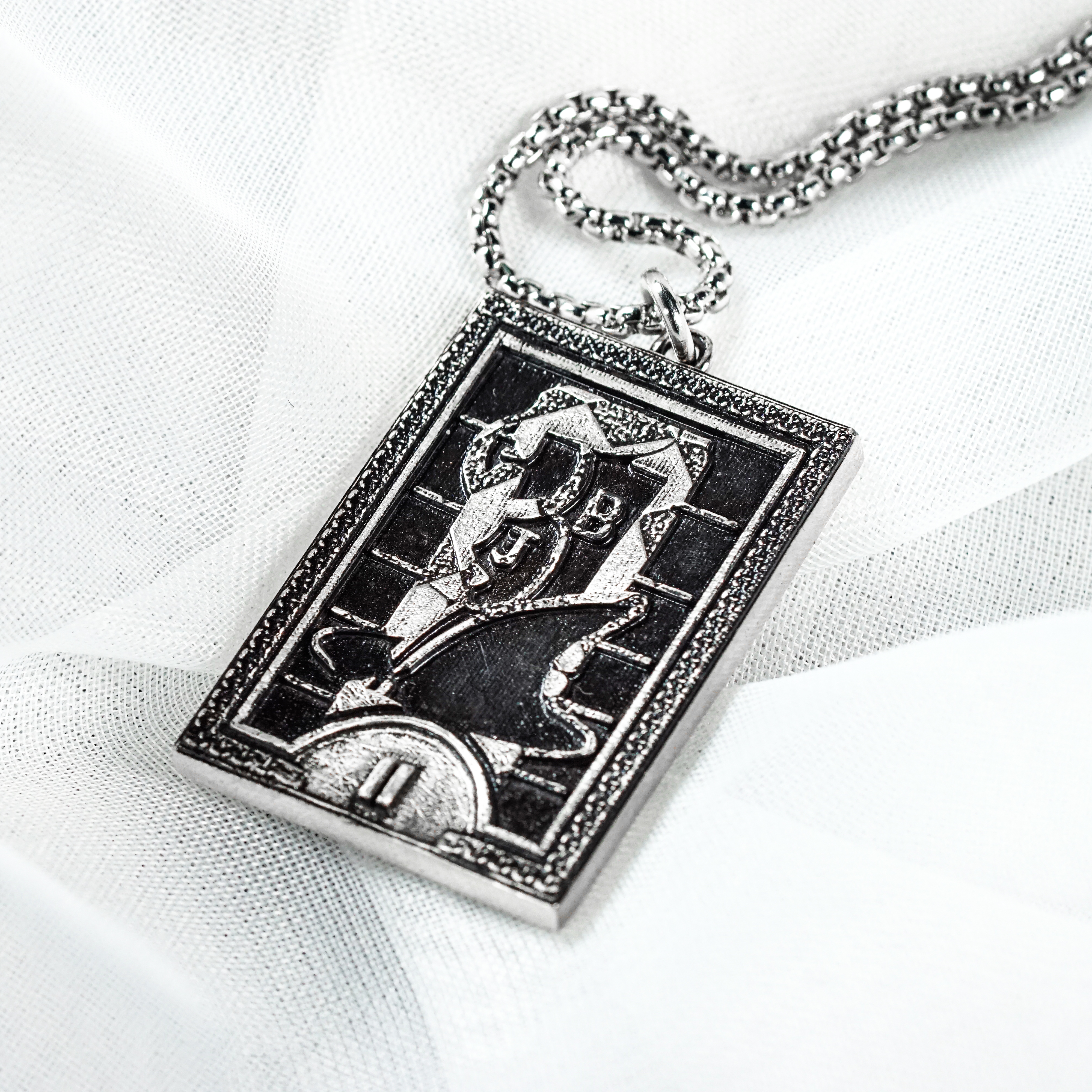 Persona 3 Arcana Card Pendant Necklace Set, The Fool, Magician, Priestess & Empress Card, 950 Silver, Persona gift, Persona Cosplay 16 - EternaSilver DSC05770 - EternaSilver