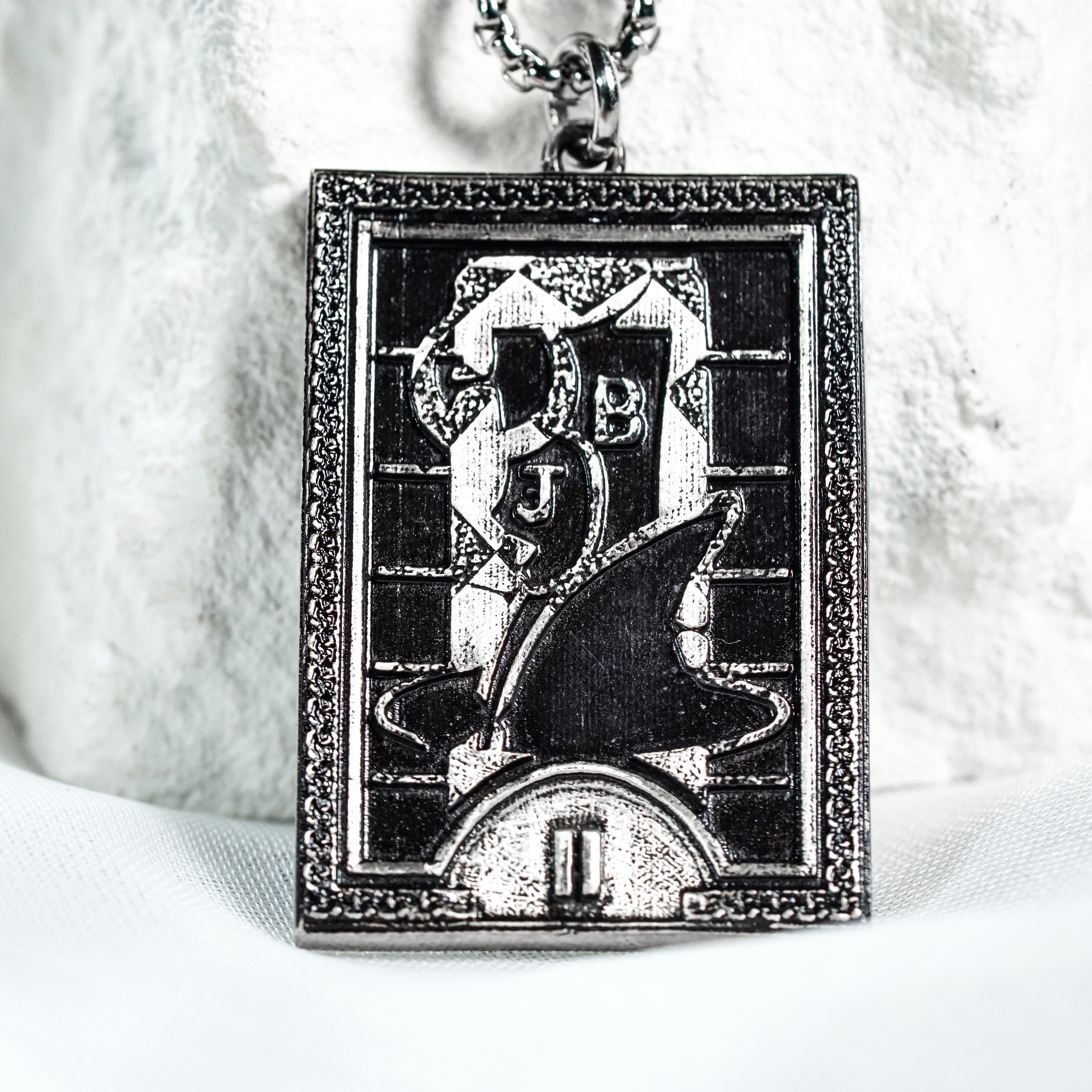 Persona 3 Arcana Card Pendant Necklace Set, The Fool, Magician, Priestess & Empress Card, 950 Silver, Persona gift, Persona Cosplay 15 - EternaSilver DSC05790 - EternaSilver