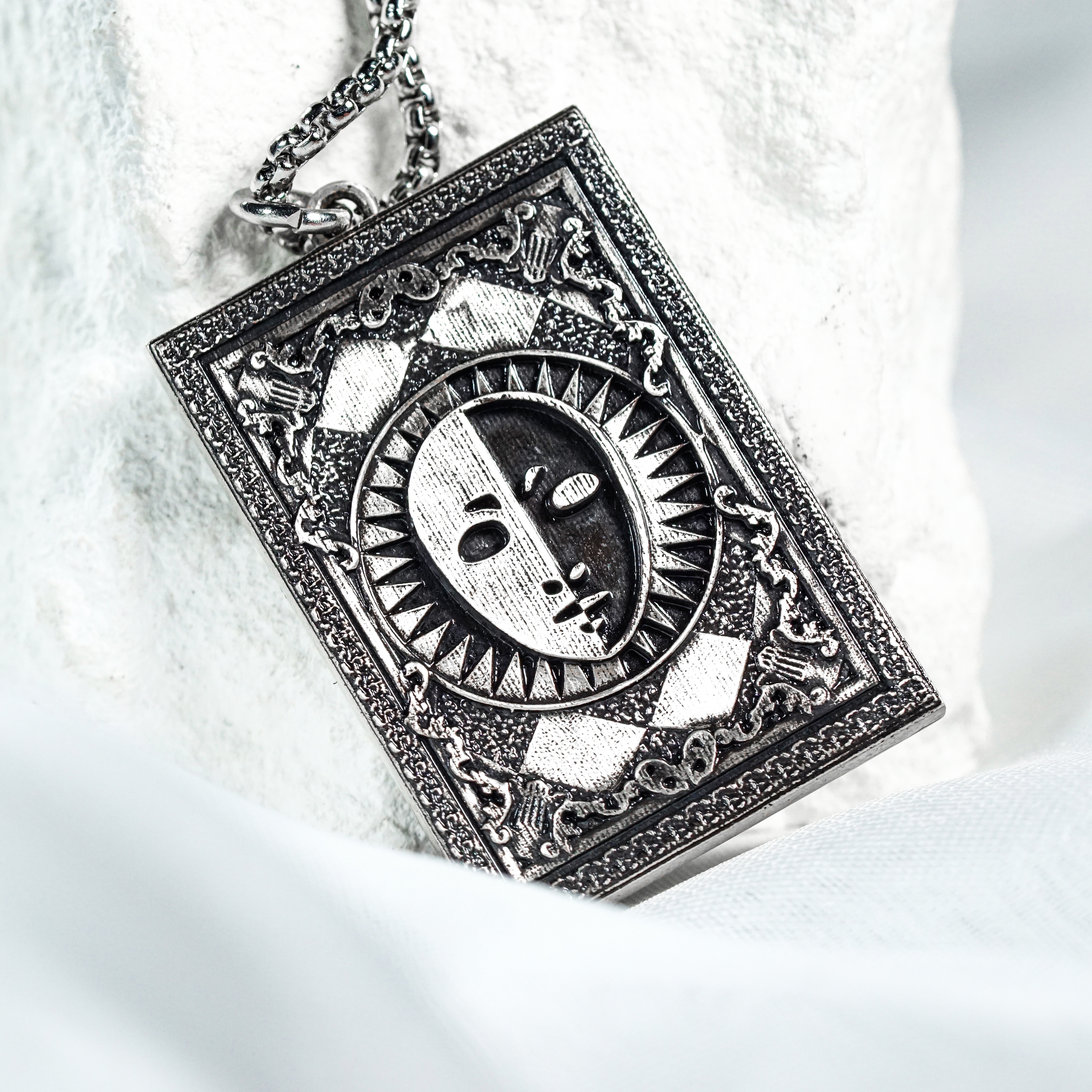 Persona 3 Arcana Card Pendant Necklace Set, The Fool, Magician, Priestess & Empress Card, 950 Silver, Persona gift, Persona Cosplay 21 - EternaSilver DSC05793 - EternaSilver