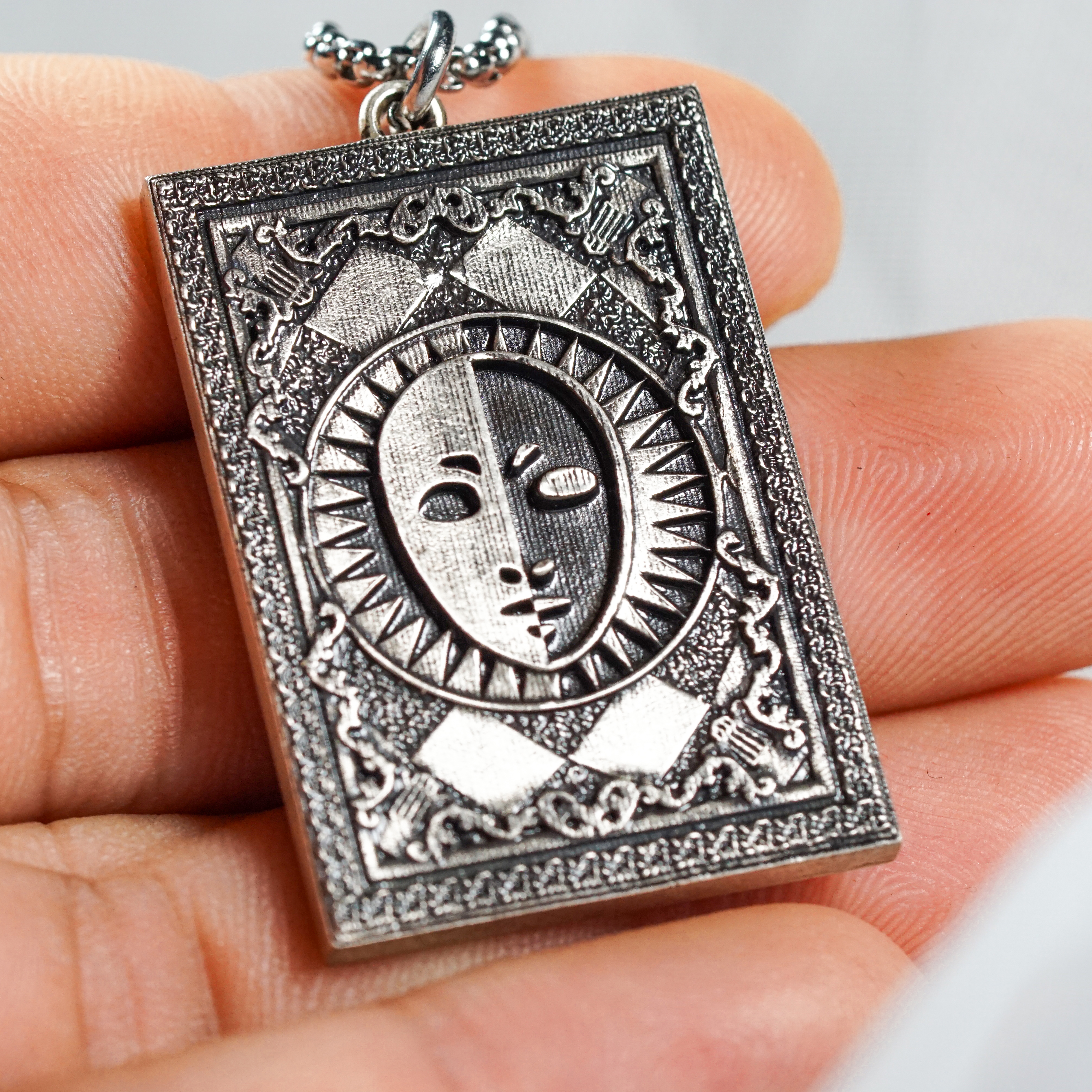 Persona 3 Arcana Card Pendant Necklace Set, The Fool, Magician, Priestess & Empress Card, 950 Silver, Persona gift, Persona Cosplay 20 - EternaSilver DSC05856 - EternaSilver