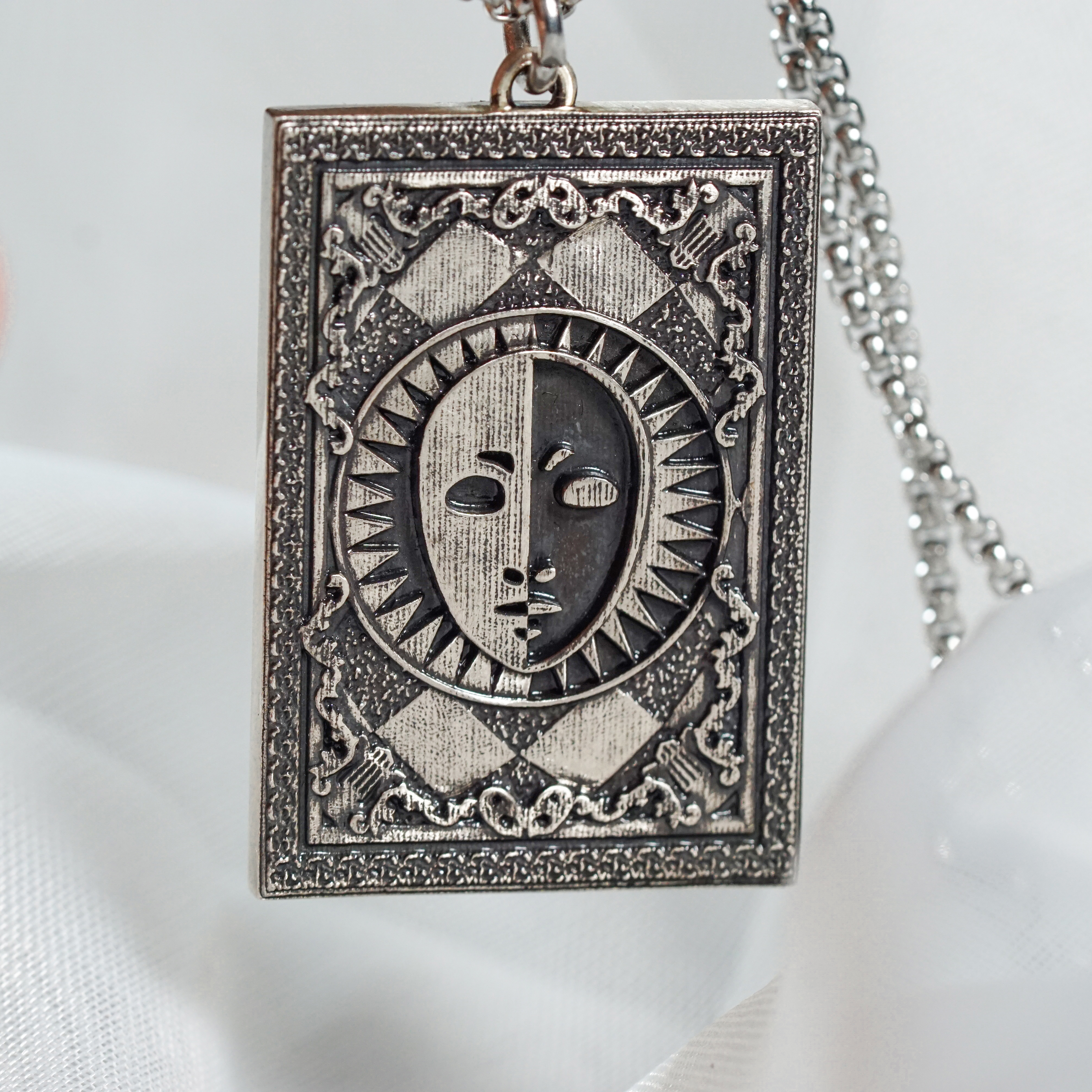 Persona 3 Arcana Card Pendant Necklace Set, The Fool, Magician, Priestess & Empress Card, 950 Silver, Persona gift, Persona Cosplay 18 - EternaSilver DSC05859 - EternaSilver