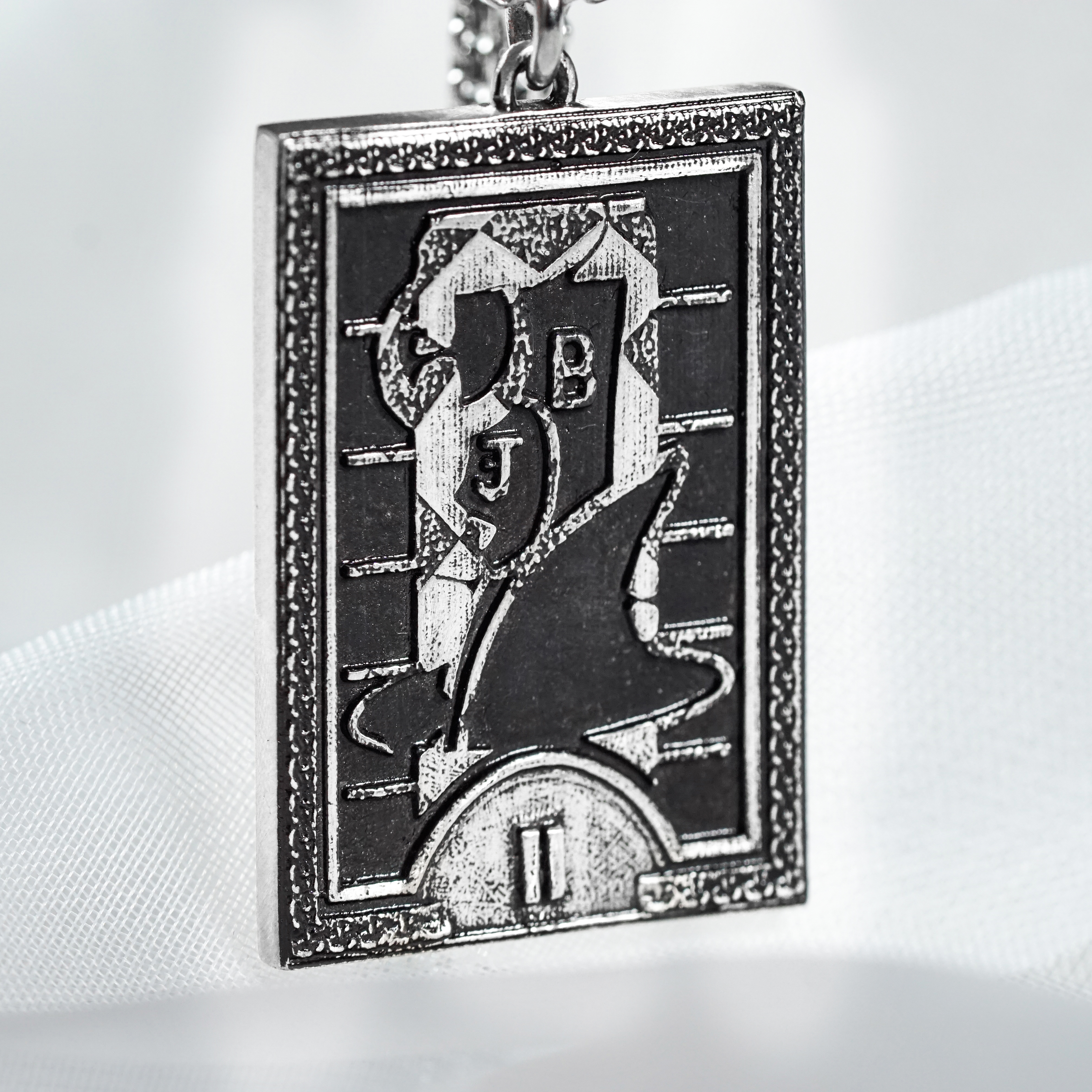 Persona 3 Arcana Card Pendant Necklace Set, The Fool, Magician, Priestess & Empress Card, 950 Silver, Persona gift, Persona Cosplay 11 - EternaSilver DSC05863 - EternaSilver