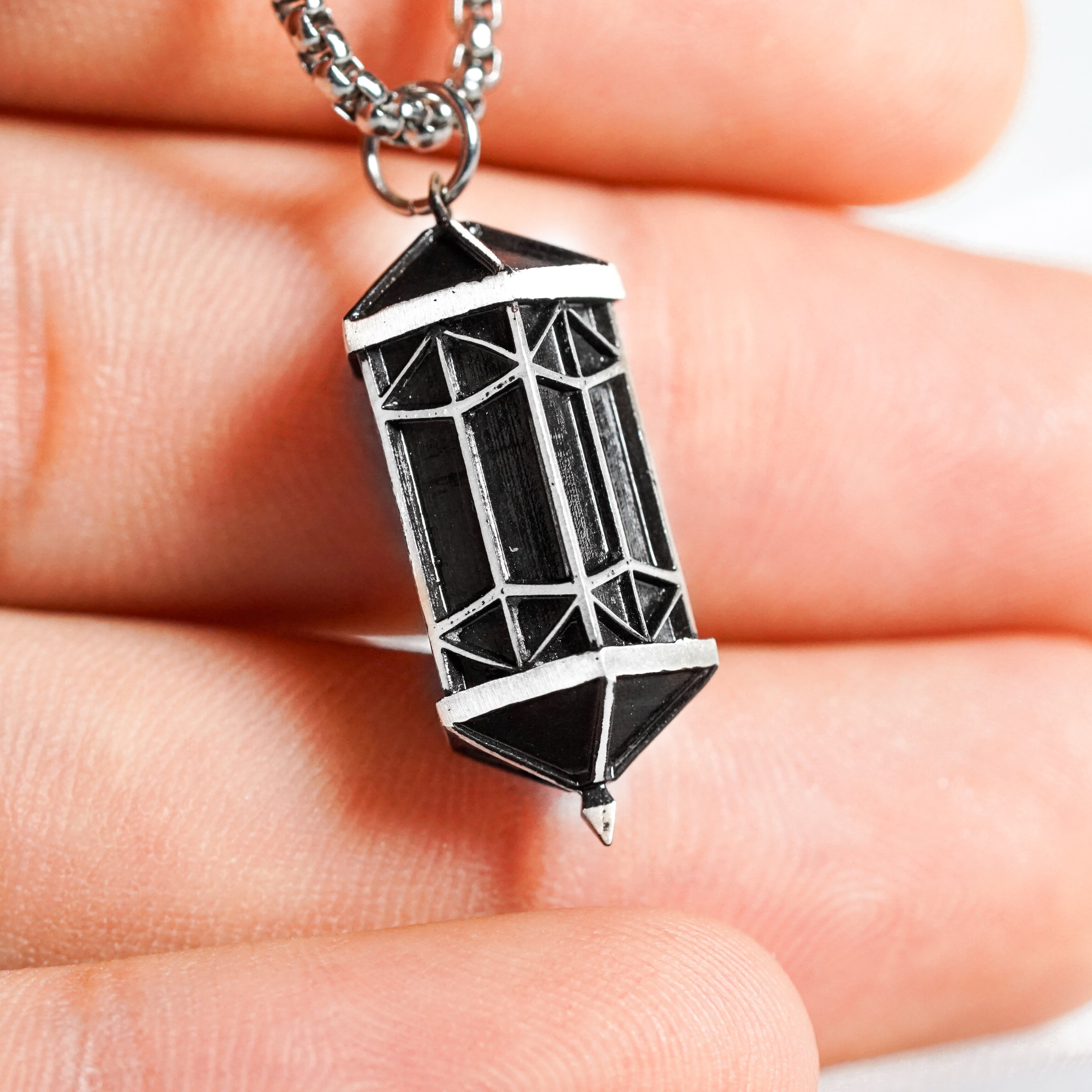 Clair Obscur: Expedition 33 Jewelry, Gustave's Lumina Converter Pendant Necklace, Handmade Silver 950 Pendant