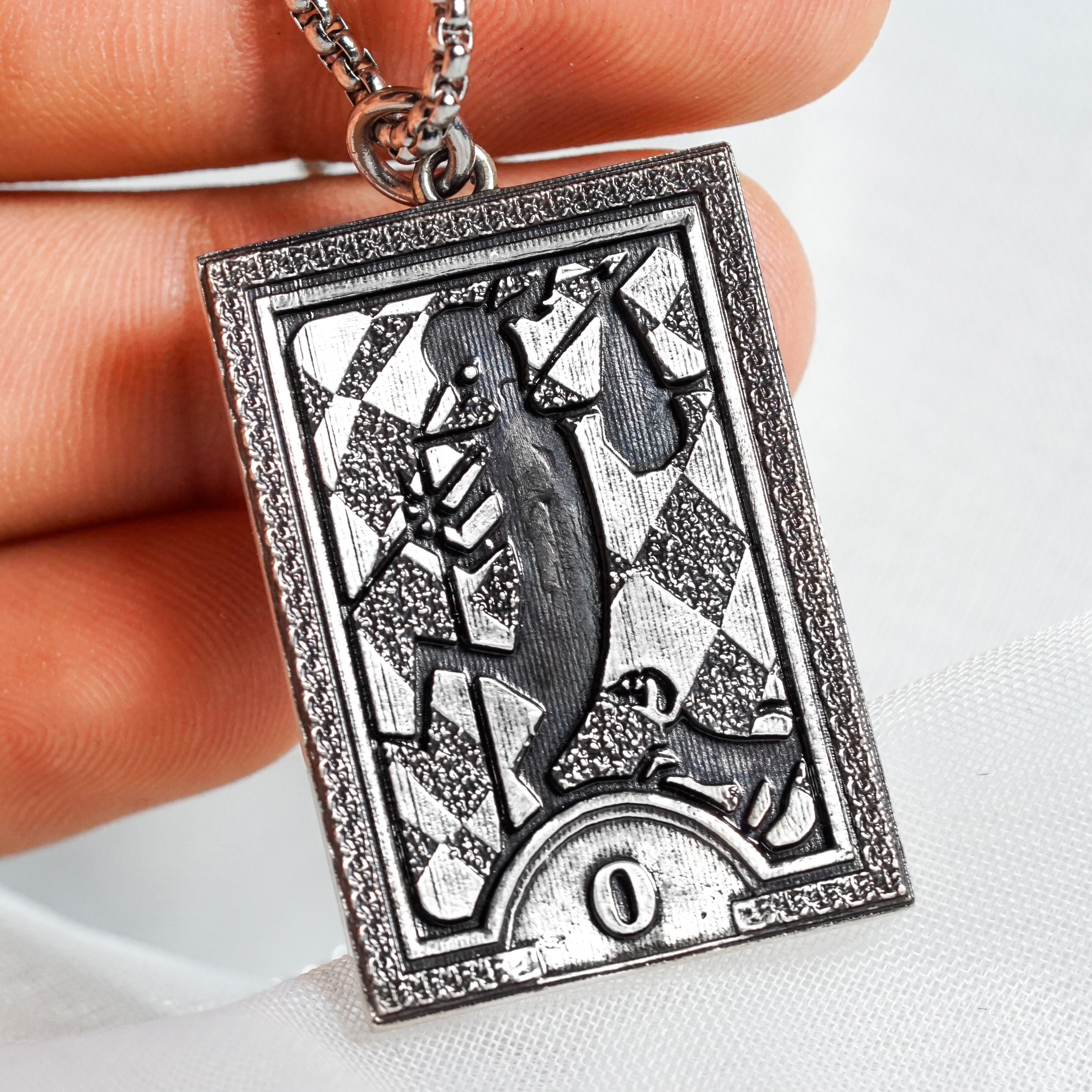 Persona 3 Arcana Card Pendant Necklace Set, The Fool, Magician, Priestess & Empress Card, 950 Silver, Persona gift, Persona Cosplay 24 - EternaSilver DSC05875 - EternaSilver