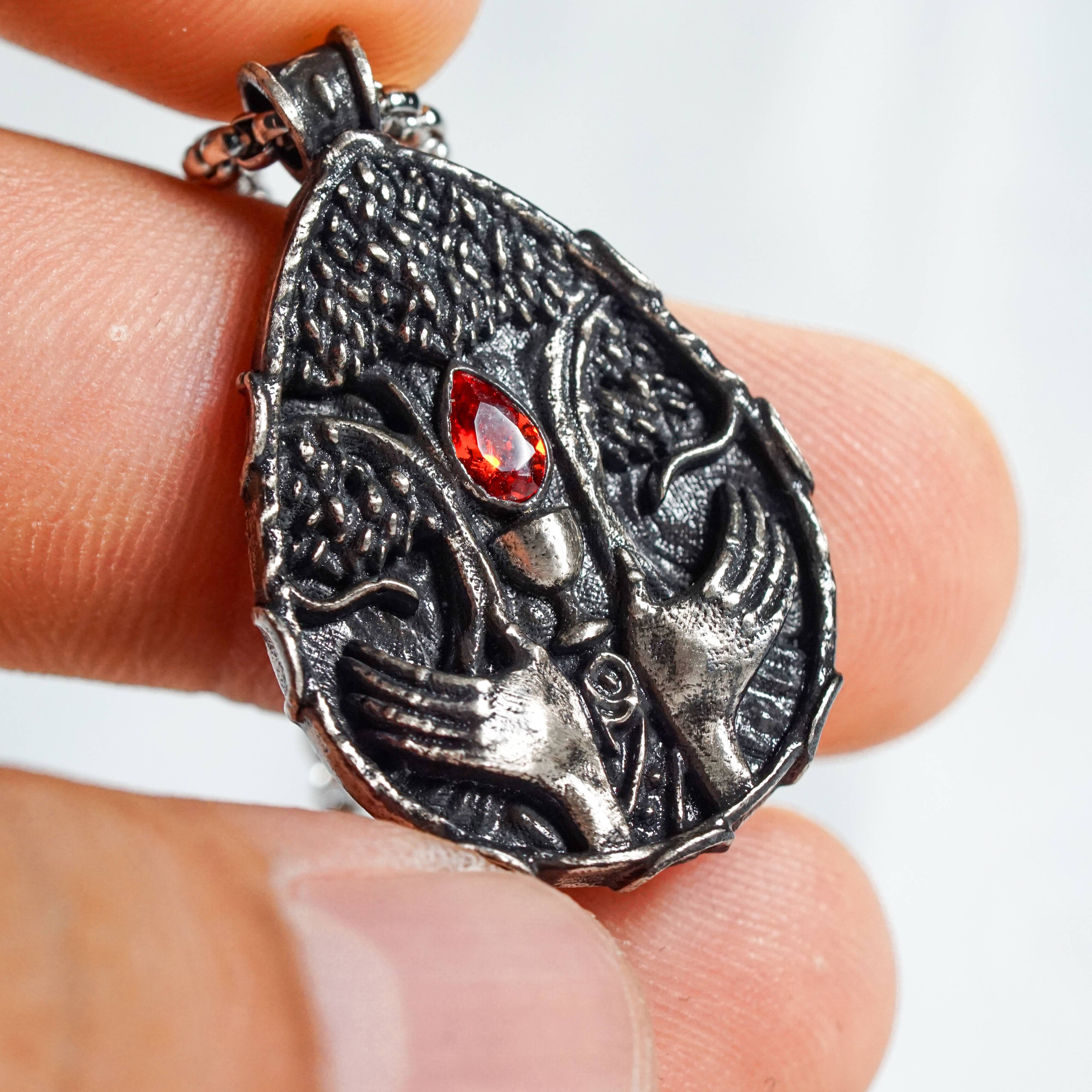 Elden Ring Talismans Necklace Collection, Blessed Dew Talisman Necklace, Handmade Silver 950 Pendant Inspired by Elden Ring, Radagon, Godfrey, and Malenia 6 - EternaSilver DSC05916 - EternaSilver