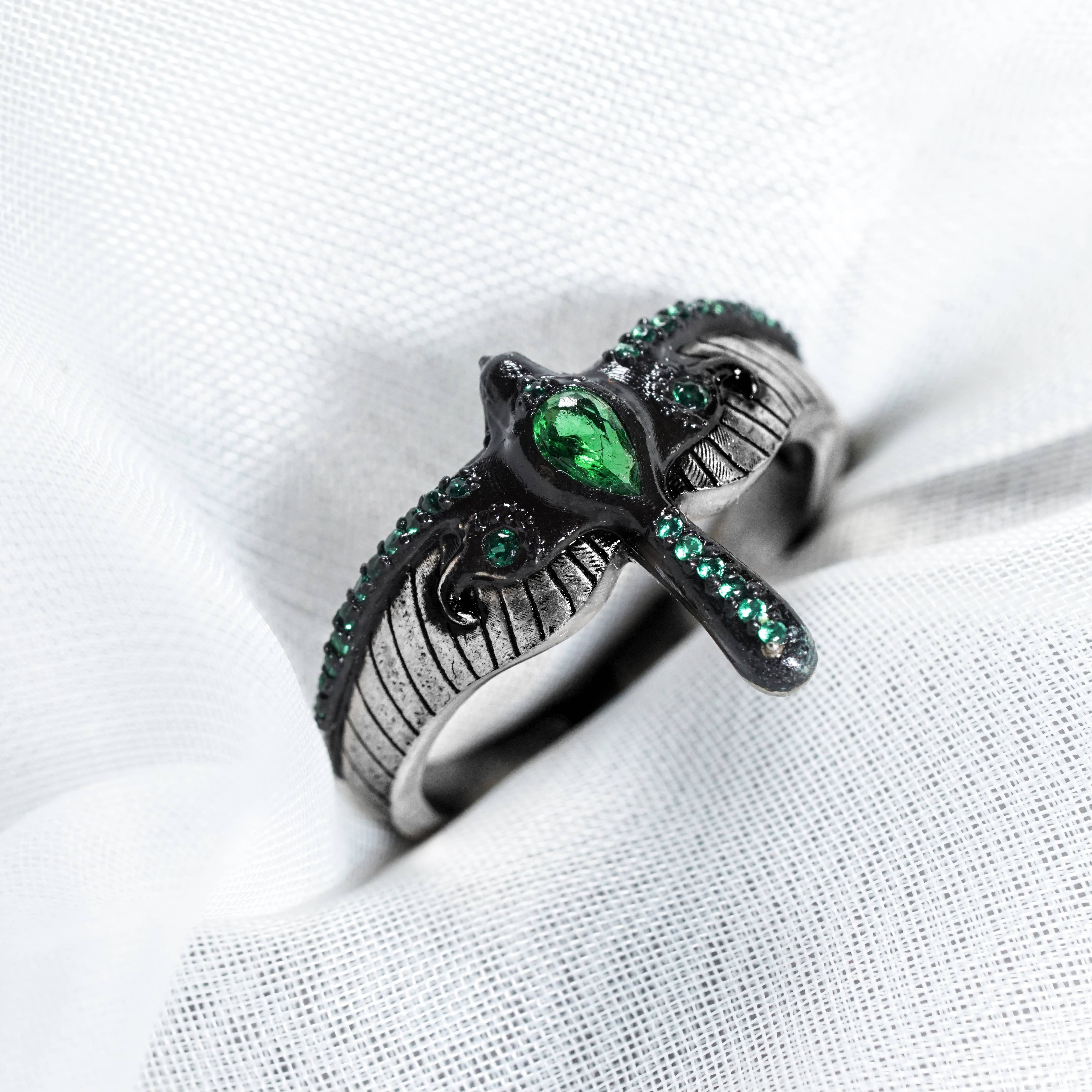 Baldur's Gate 3 Ring of Evasion, Custom Handmade 950 Silver Jewelry, Perfect for BG3 Fans and DnD Players