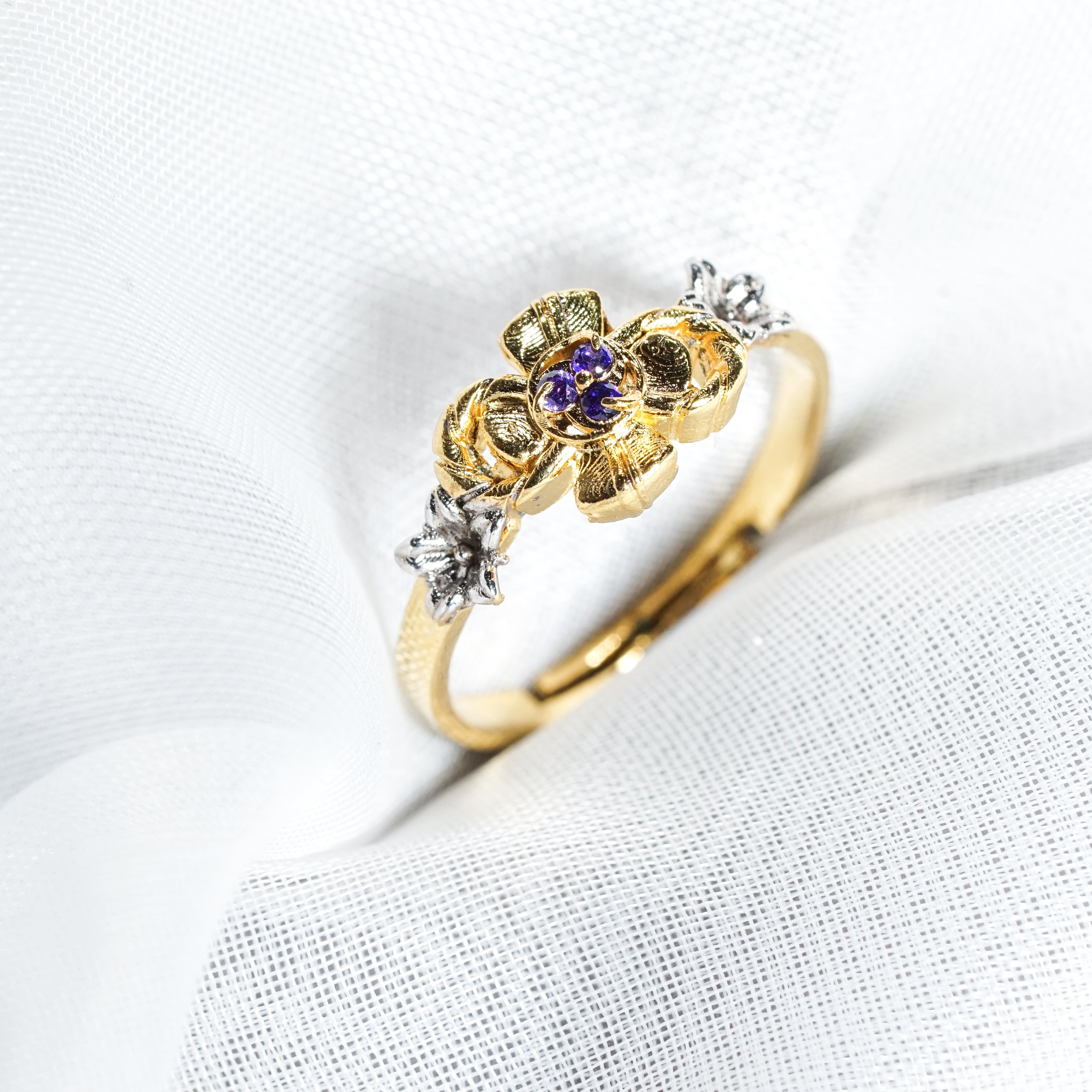 Genshin Impact Raiden Mei Custom Ring, Handmade Sterling Gold plated14k/Silver Custom Signet Ring, Perfect Jewelry Gift for Genshin Fans