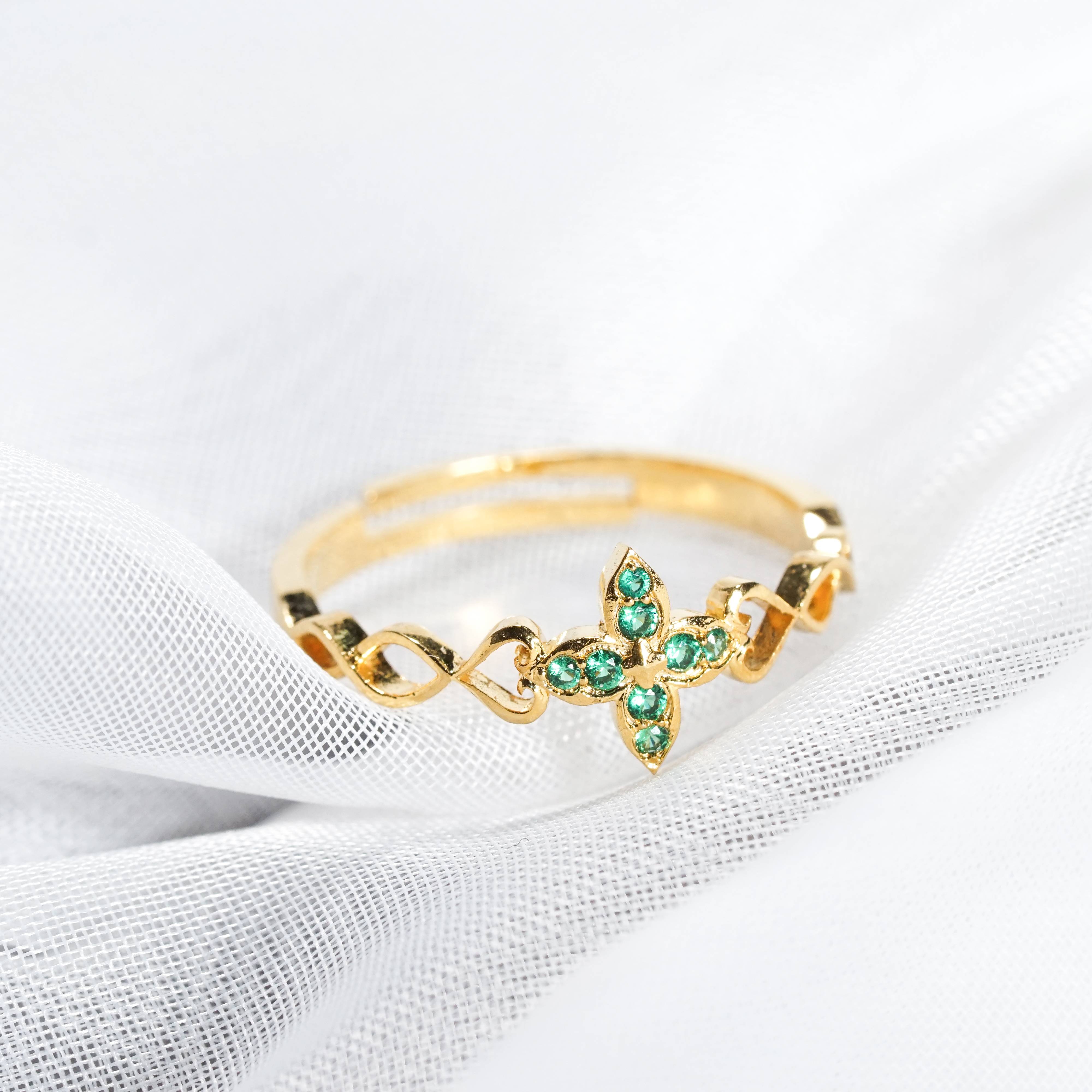 Genshin Impact Nahida Ring, Handmade Sterling Gold plated14k/Silver Custom Signet Ring, Perfect Jewelry Gift for Genshin Fans 7 - EternaSilver DSC07034 - EternaSilver