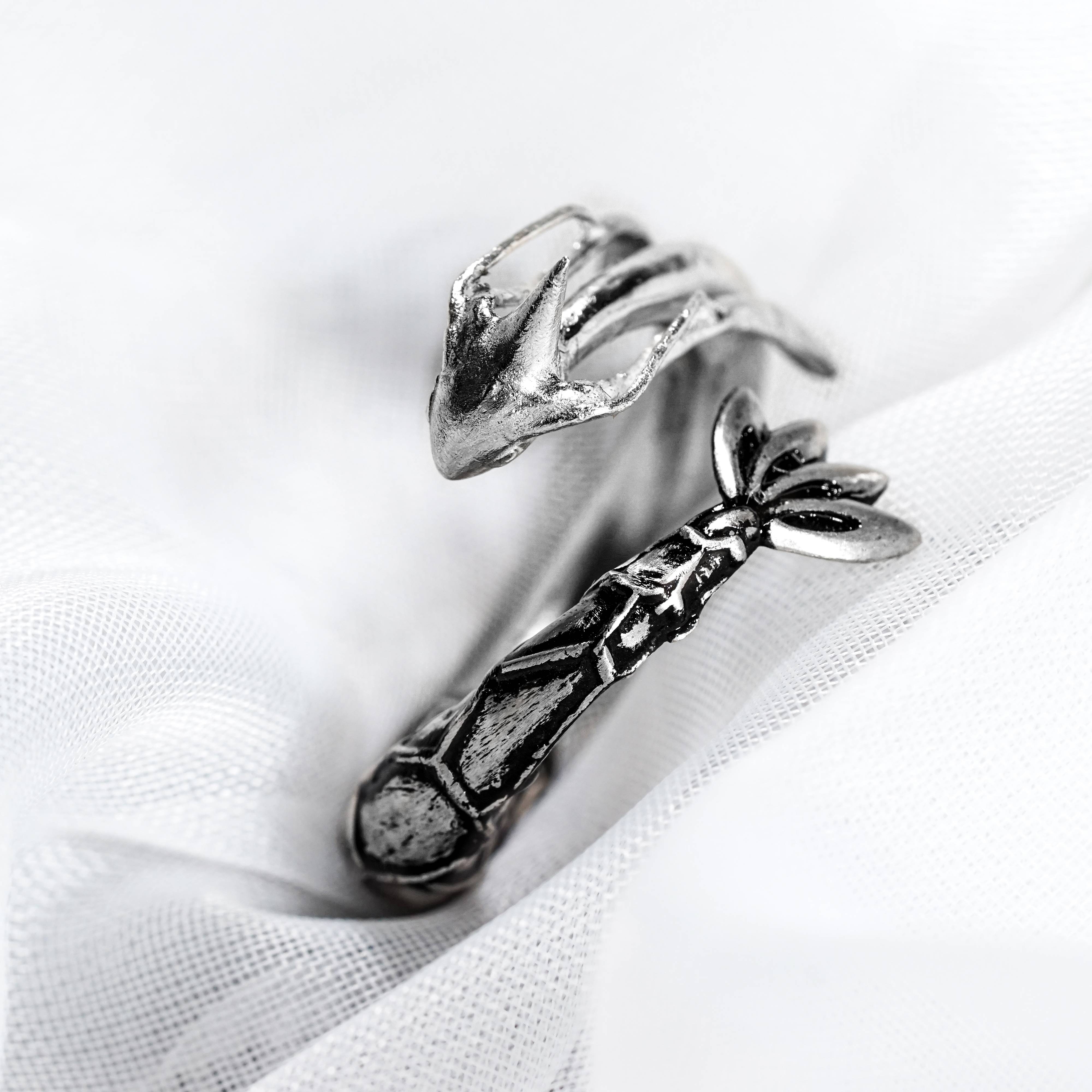 Pokemon Milotic Ring, Handmade 950 Silver Ring, Unique Jewelry Gift for Pokemon Fans 5 - EternaSilver DSC07040 - EternaSilver