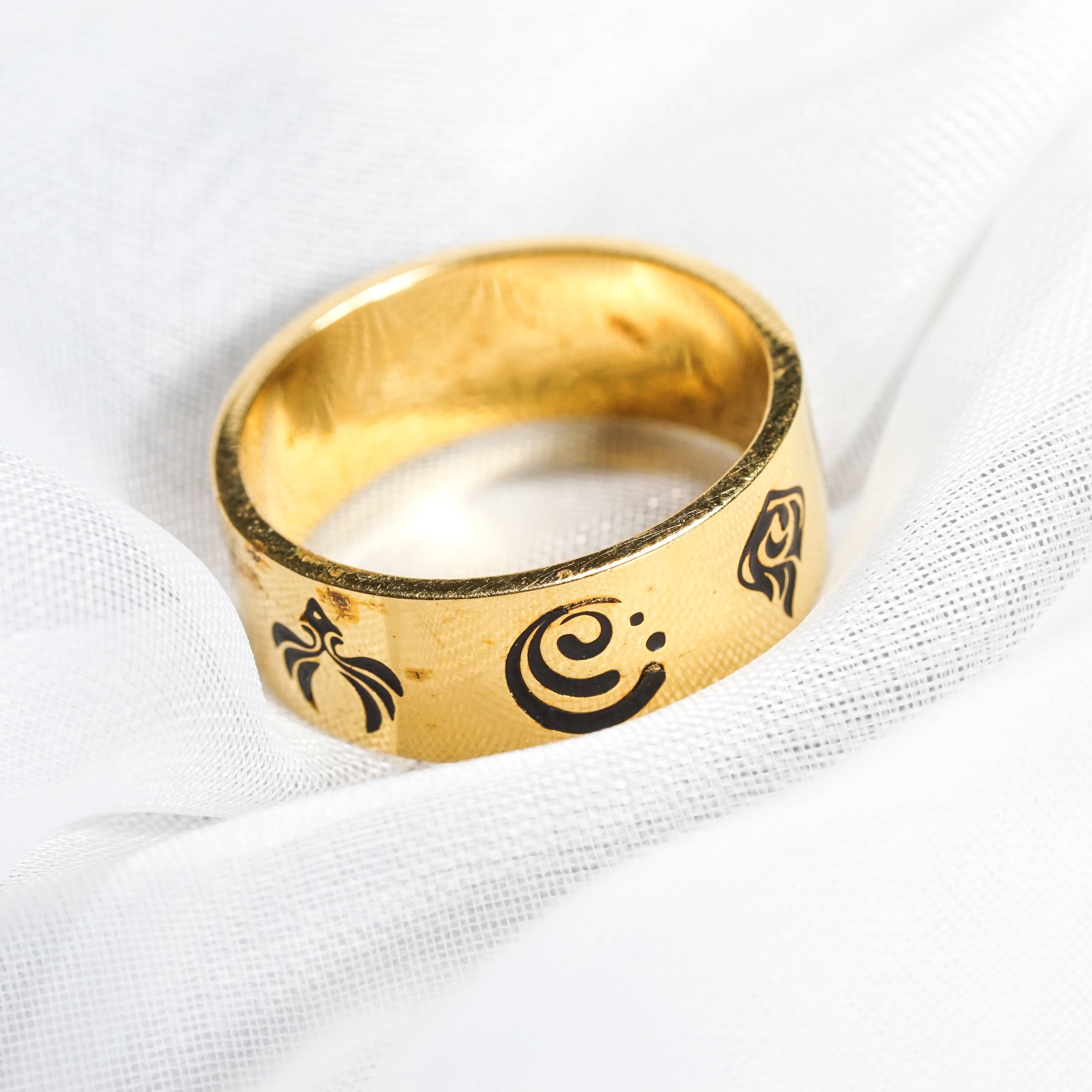 Genshin Impact Custom Visions Ring, Handmade Sterling Silver or Gold Plated Jewelry, Element-Themed Gift for Cosplay & Collectors 6 - EternaSilver DSC07068 - EternaSilver