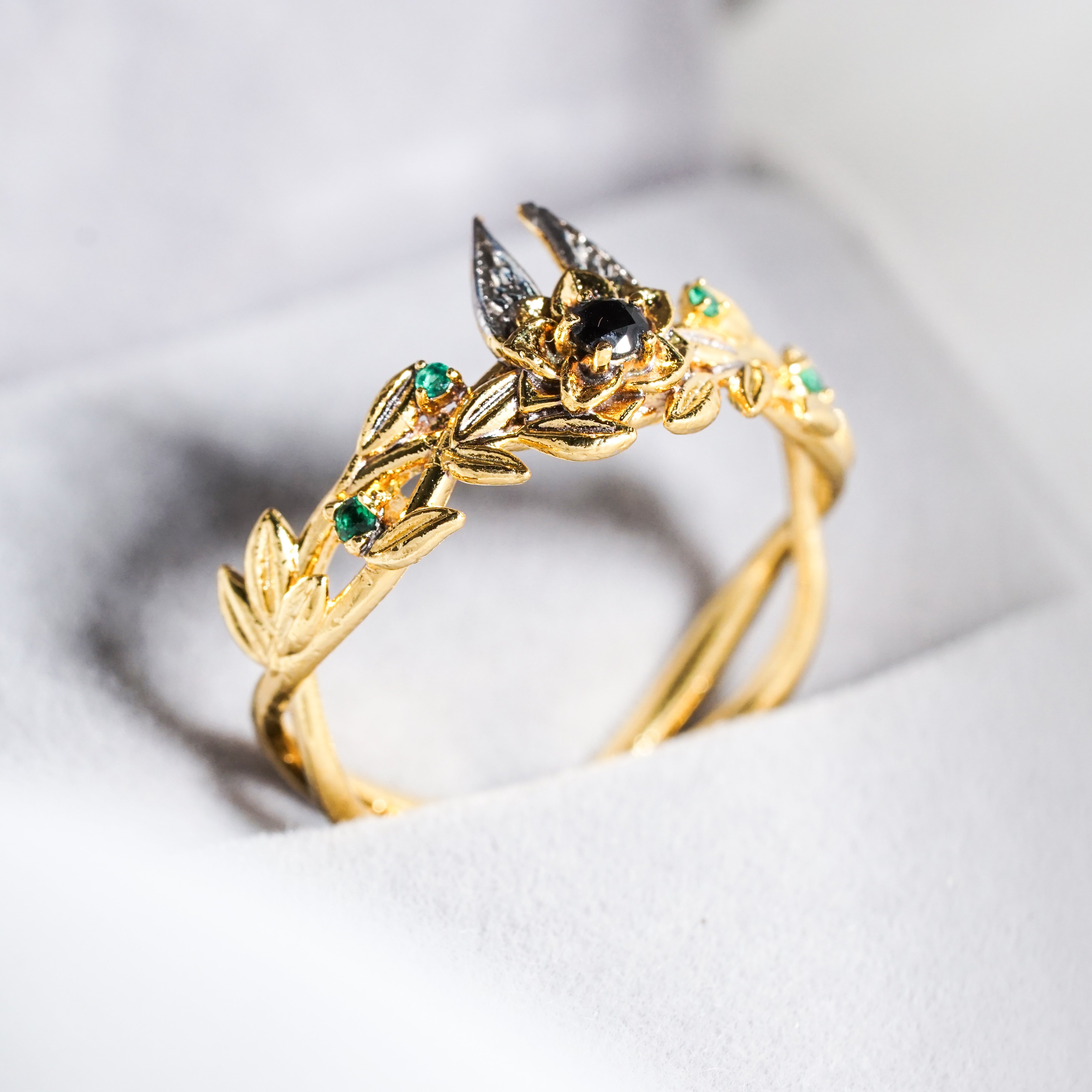 Genshin Impact Tighnari Custom Ring, Handmade Sterling Gold plated14k/Silver Custom Signet Ring, Perfect Jewelry Gift for Genshin Fans 6 - EternaSilver DSC07079 - EternaSilver