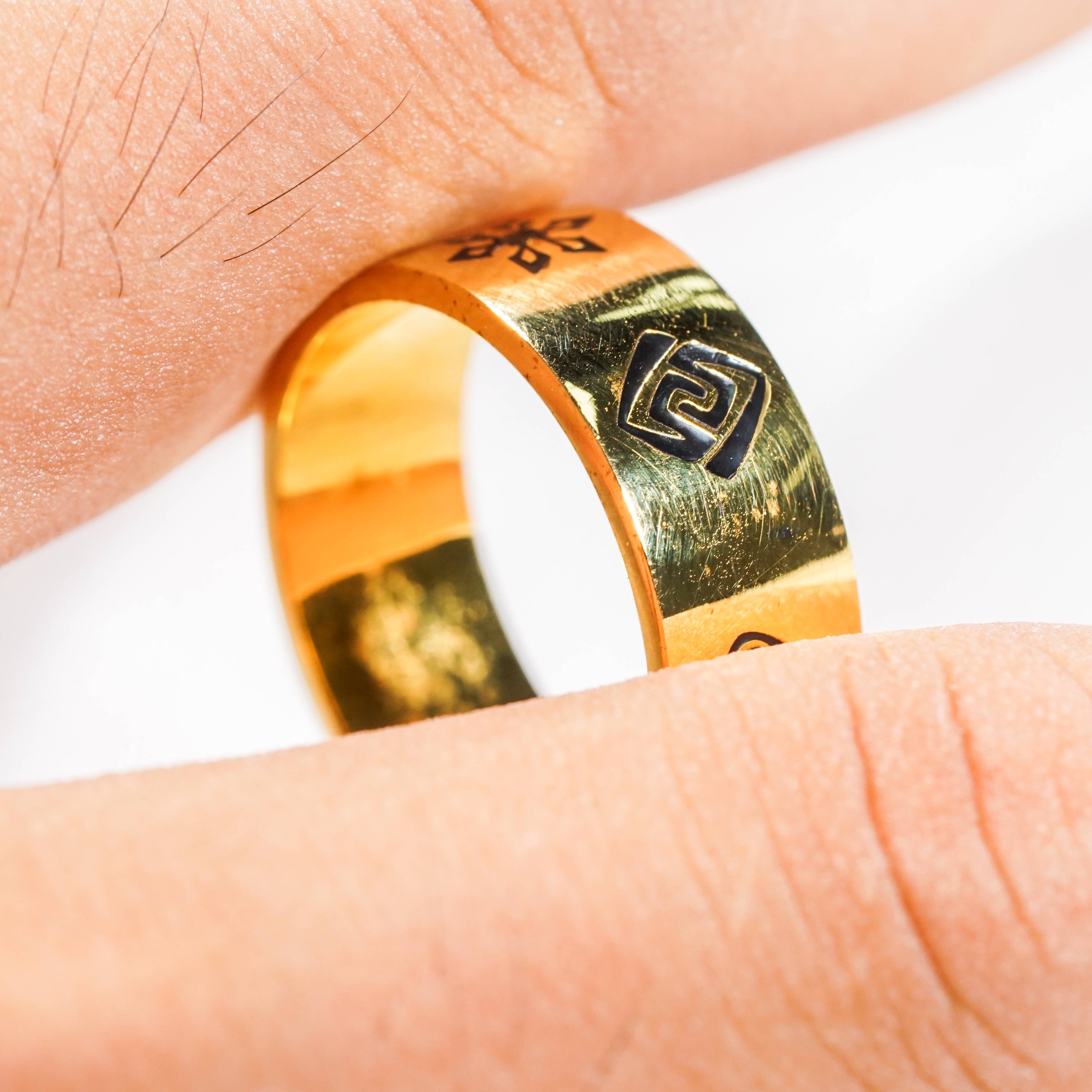 Genshin Impact Custom Visions Ring, Handmade Sterling Silver or Gold Plated Jewelry, Element-Themed Gift for Cosplay & Collectors 14 - EternaSilver DSC07114 - EternaSilver