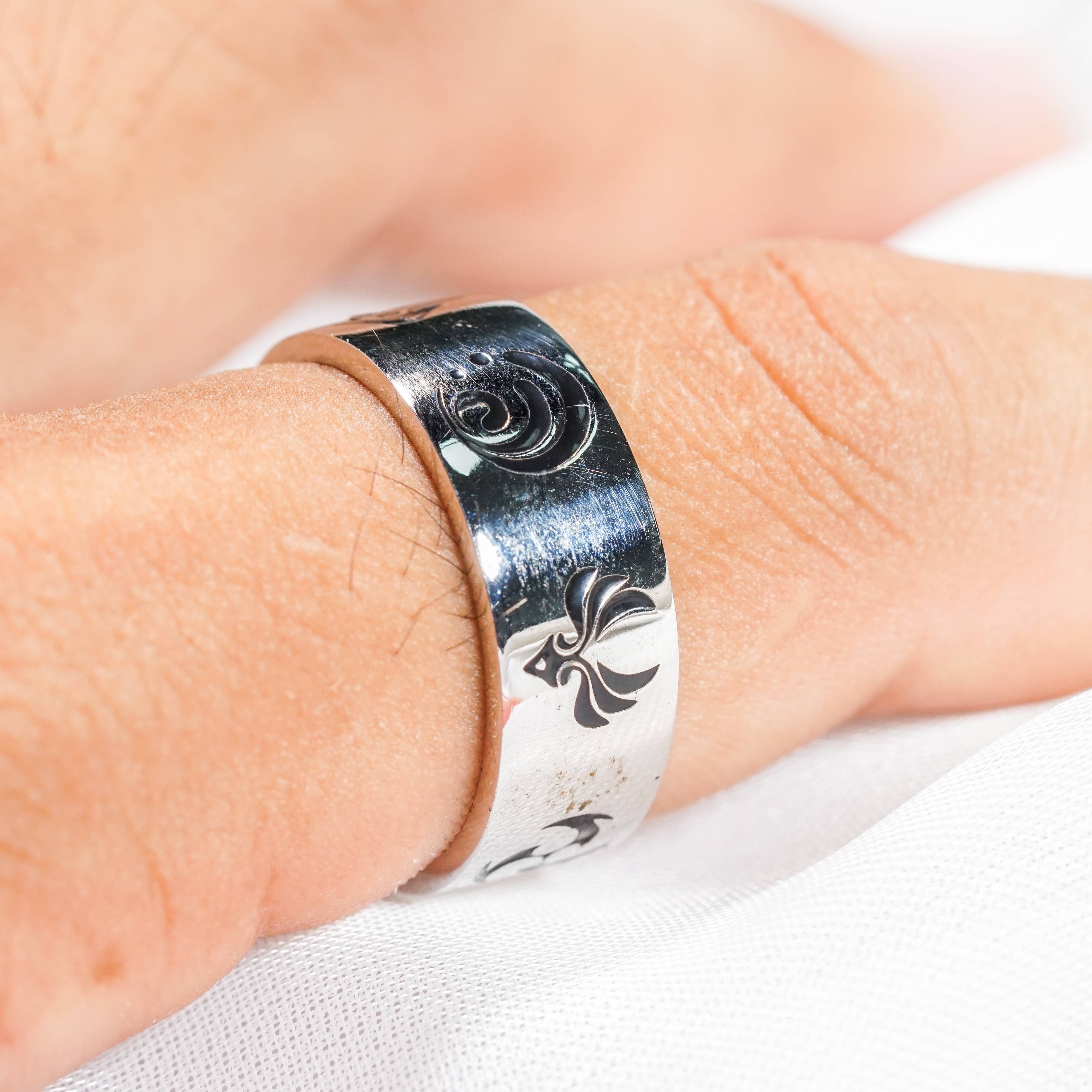 Genshin Impact Custom Visions Ring, Handmade Sterling Silver or Gold Plated Jewelry, Element-Themed Gift for Cosplay & Collectors 17 - EternaSilver DSC07117 - EternaSilver