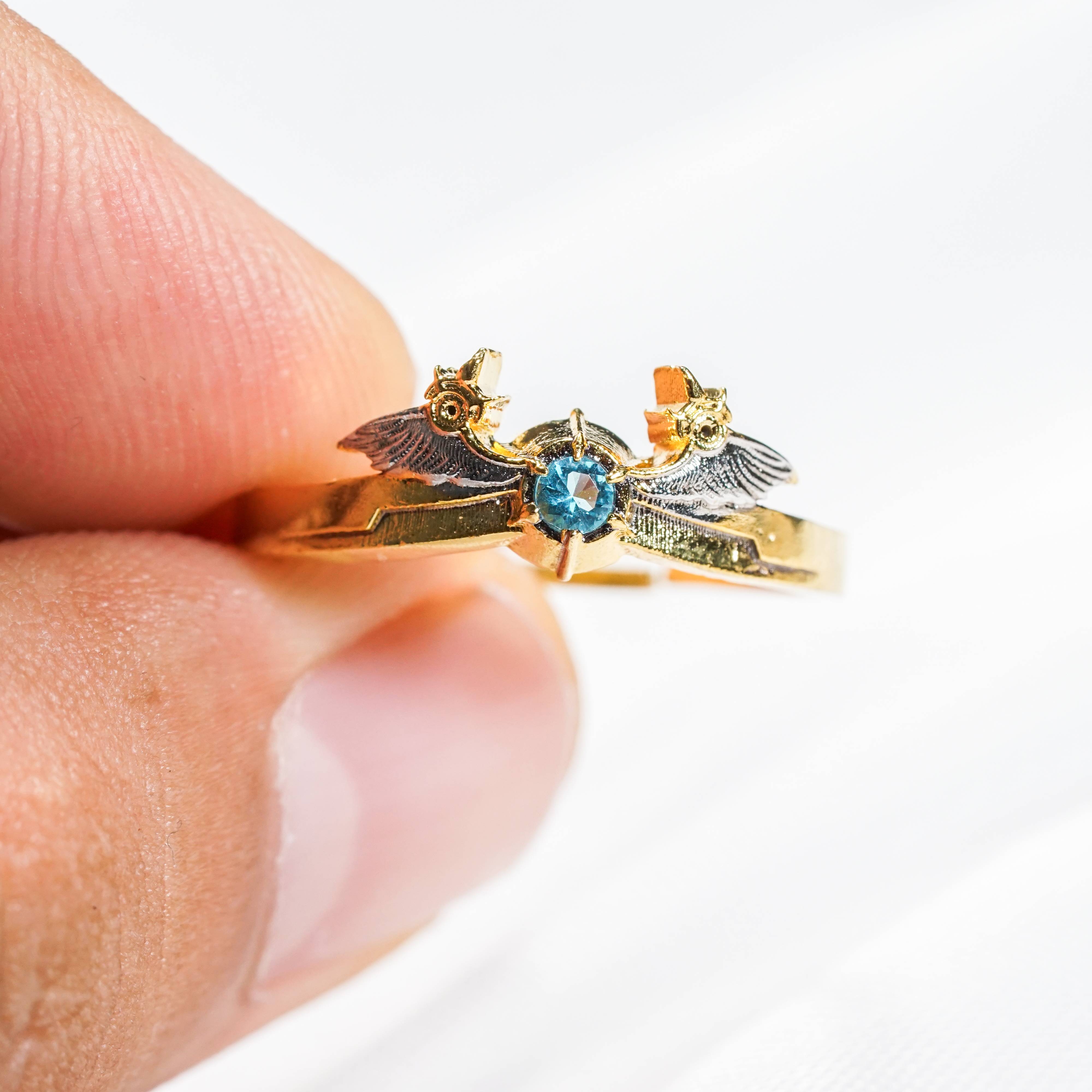 Genshin Impact Babartos Custom Ring, Handmade Sterling Gold plated14k/Silver Custom Signet Ring, Perfect Jewelry Gift for Genshin Fans 5 - EternaSilver DSC07124 - EternaSilver