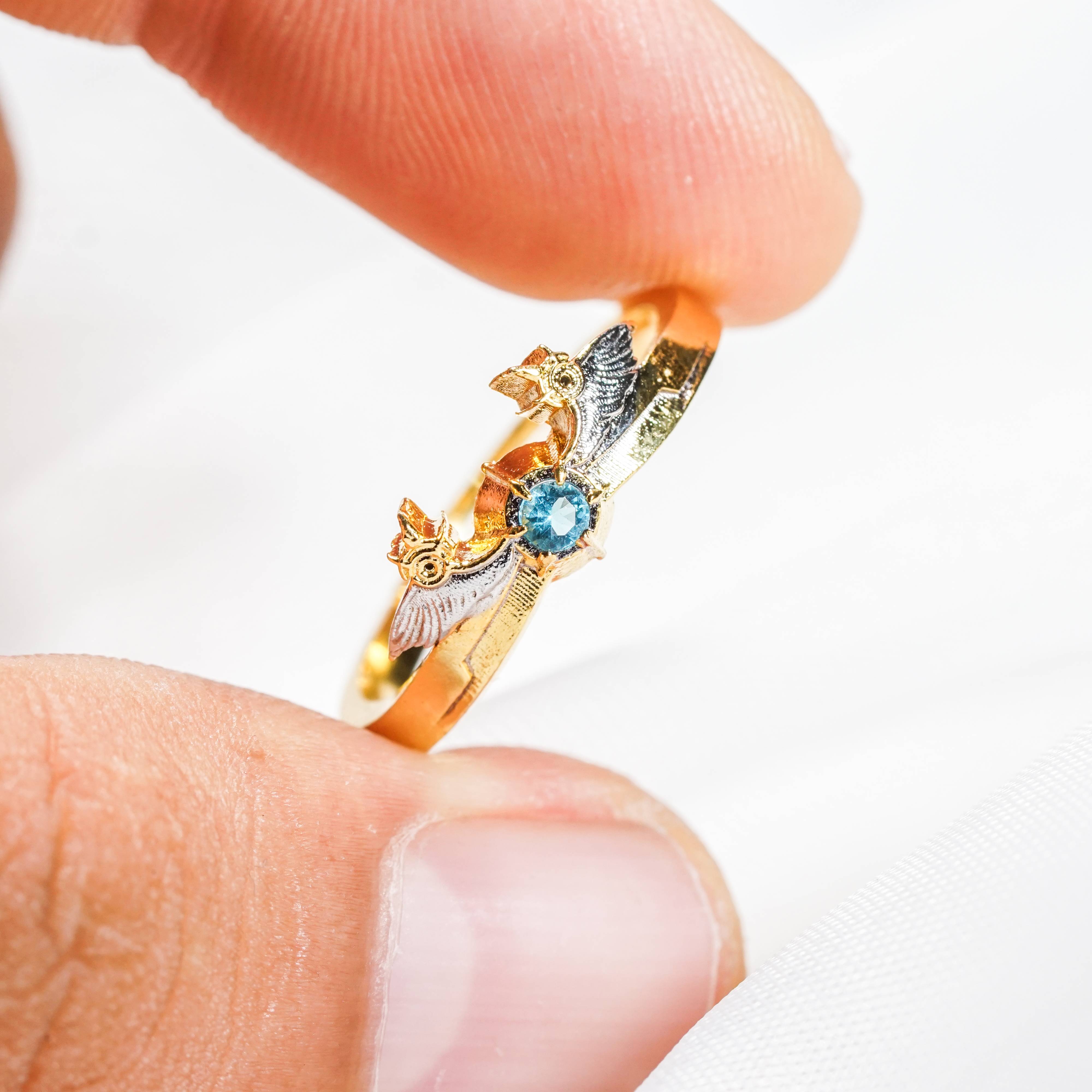 Genshin Impact Babartos Custom Ring, Handmade Sterling Gold plated14k/Silver Custom Signet Ring, Perfect Jewelry Gift for Genshin Fans 6 - EternaSilver DSC07125 - EternaSilver