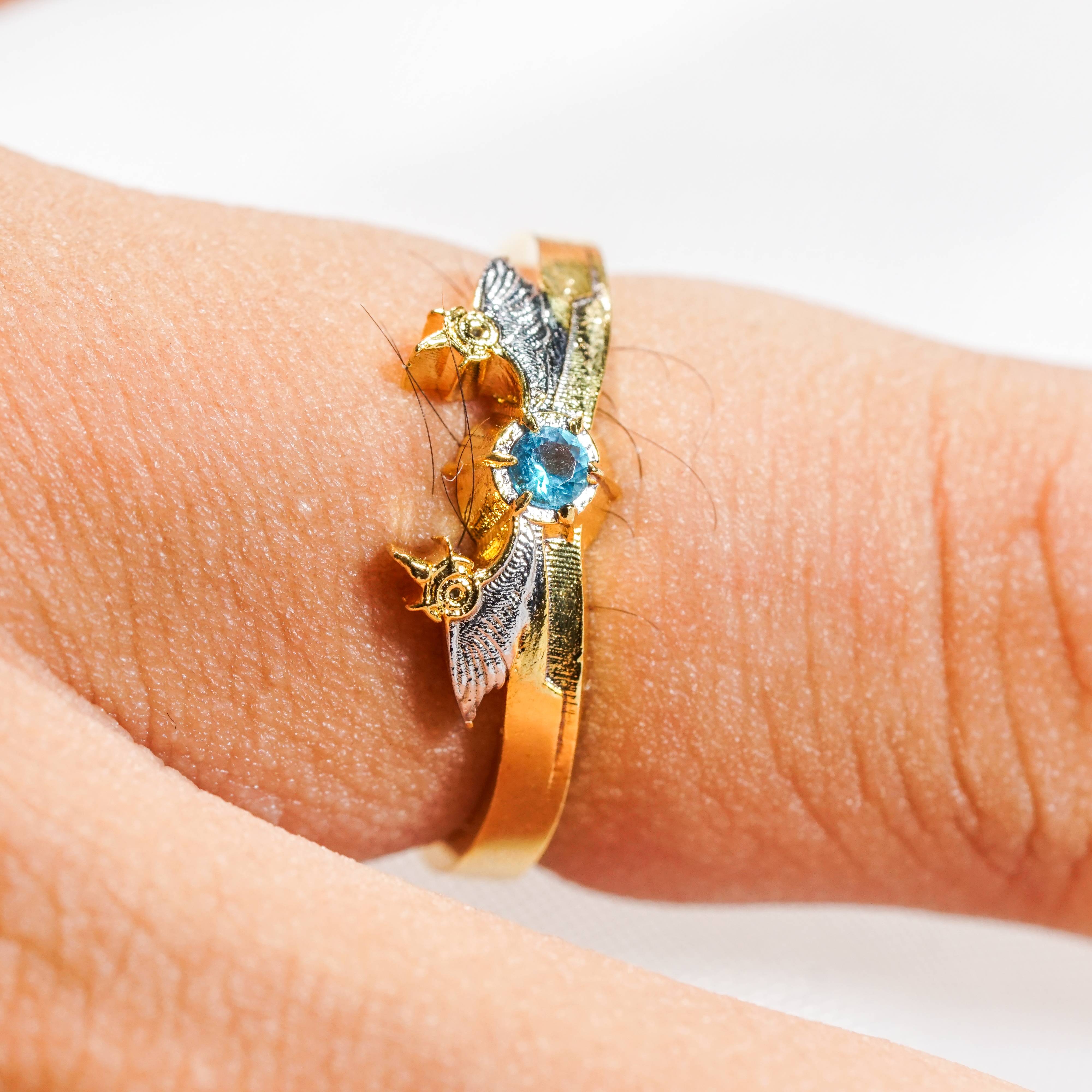 Genshin Impact Babartos Custom Ring, Handmade Sterling Gold plated14k/Silver Custom Signet Ring, Perfect Jewelry Gift for Genshin Fans 7 - EternaSilver DSC07126 - EternaSilver