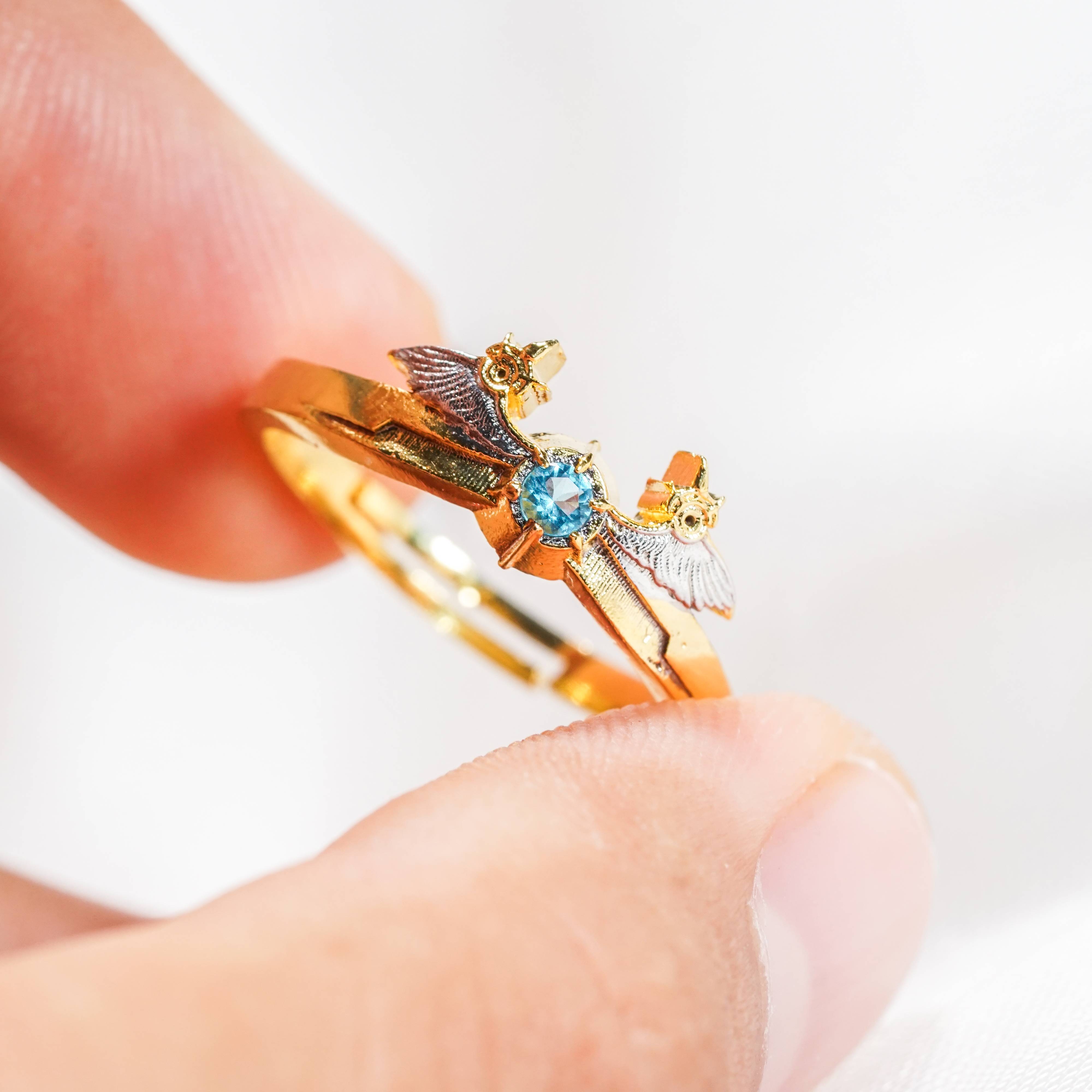 Genshin Impact Babartos Custom Ring, Handmade Sterling Gold plated14k/Silver Custom Signet Ring, Perfect Jewelry Gift for Genshin Fans 8 - EternaSilver DSC07127 - EternaSilver