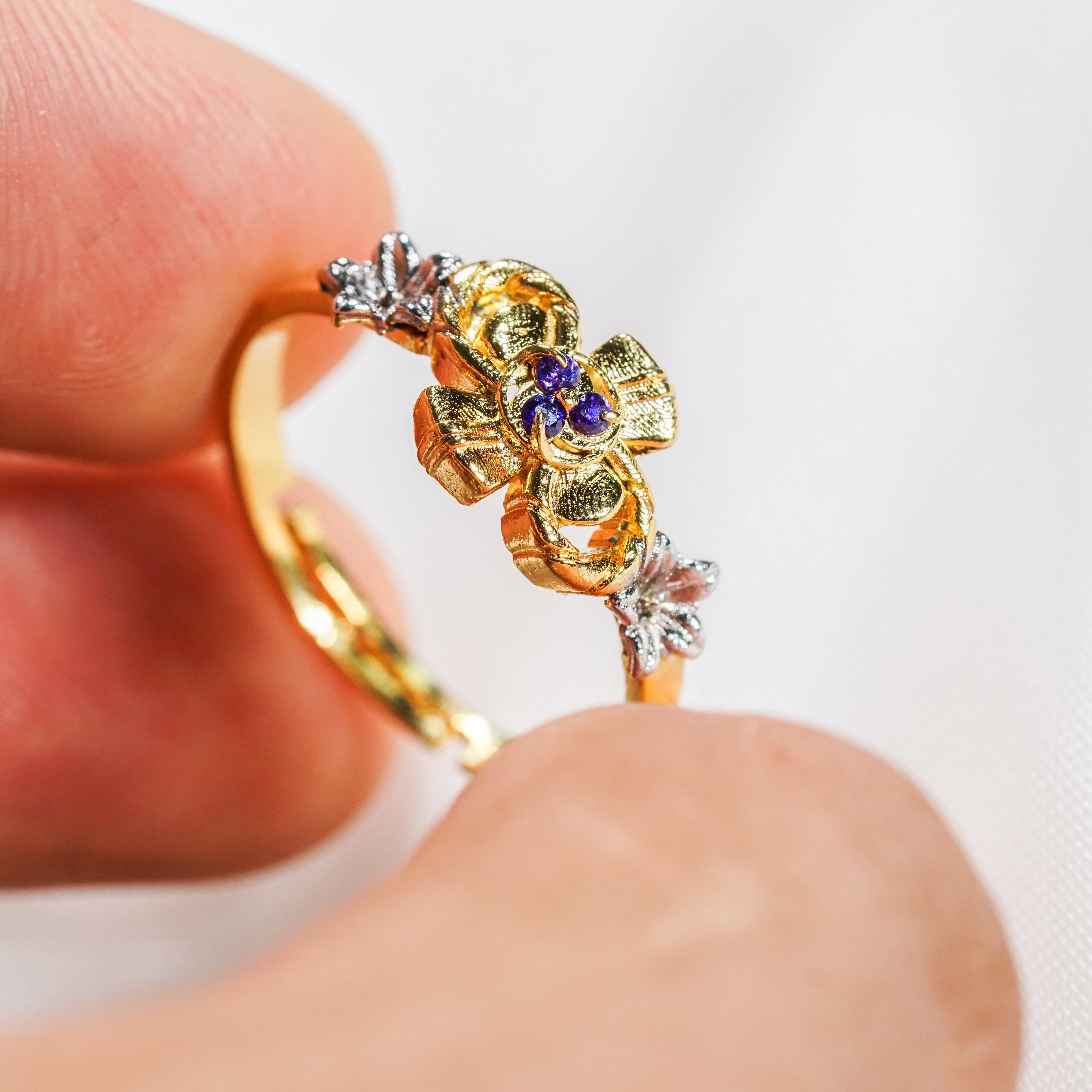 Genshin Impact Raiden Mei Custom Ring, Handmade Sterling Gold plated14k/Silver Custom Signet Ring, Perfect Jewelry Gift for Genshin Fans 8 - EternaSilver DSC07135 - EternaSilver