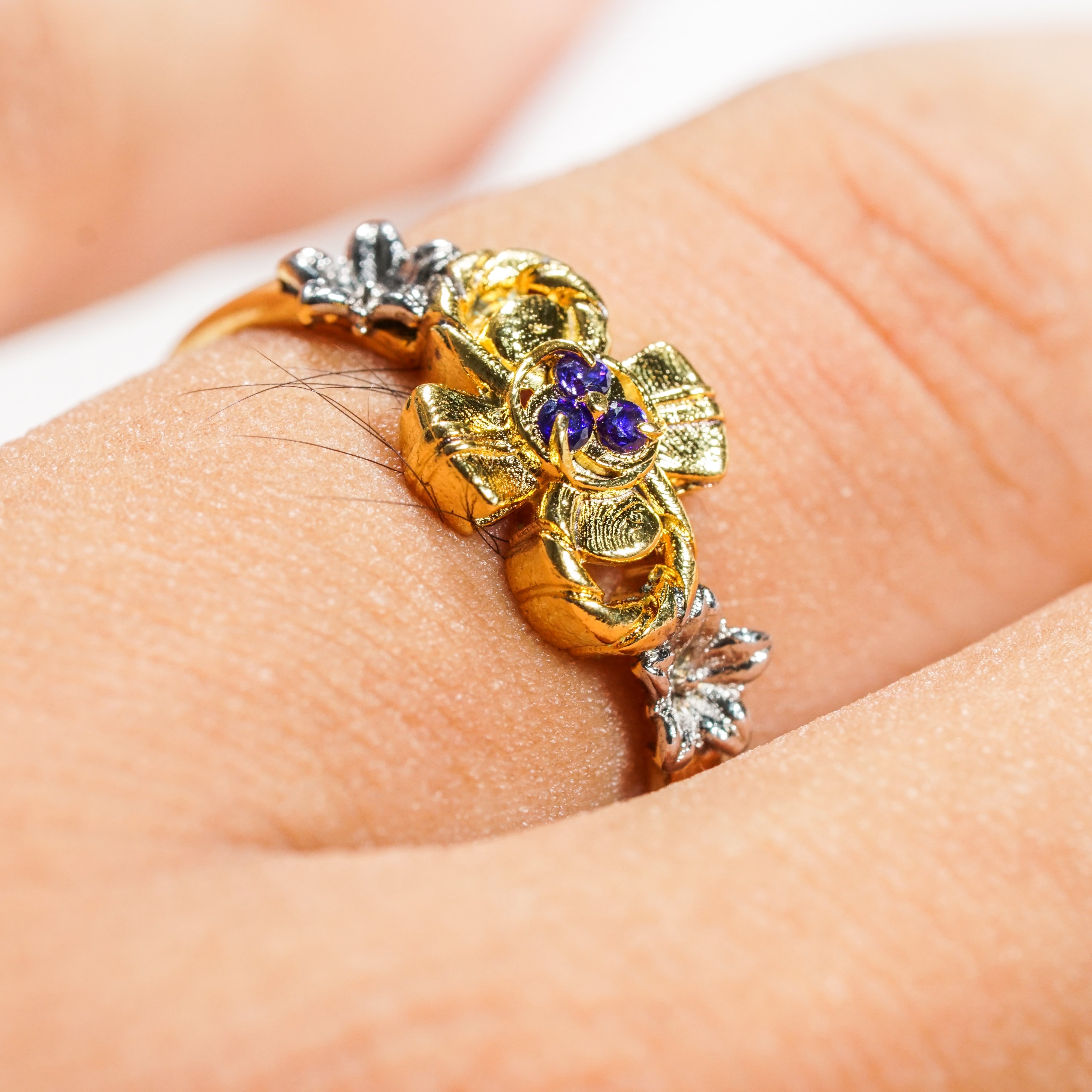 Genshin Impact Raiden Mei Custom Ring, Handmade Sterling Gold plated14k/Silver Custom Signet Ring, Perfect Jewelry Gift for Genshin Fans 9 - EternaSilver DSC07136 - EternaSilver