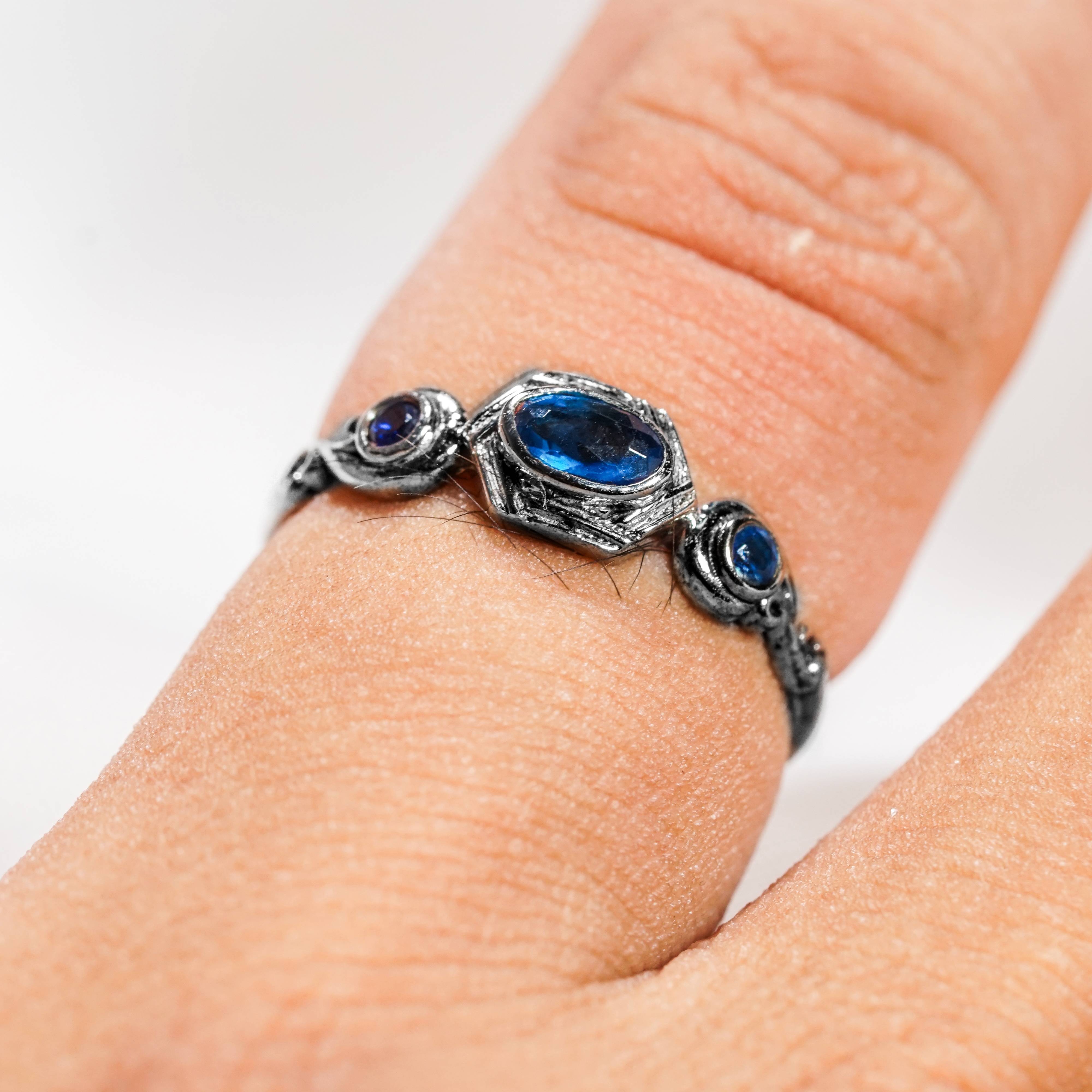 Demon Slayer Colection Ring - Giyu Ring, Handmade Silver & Gold Fantasy Ring, Fantasy Jewelry for Anime Fans 3 - EternaSilver DSC07209 - EternaSilver