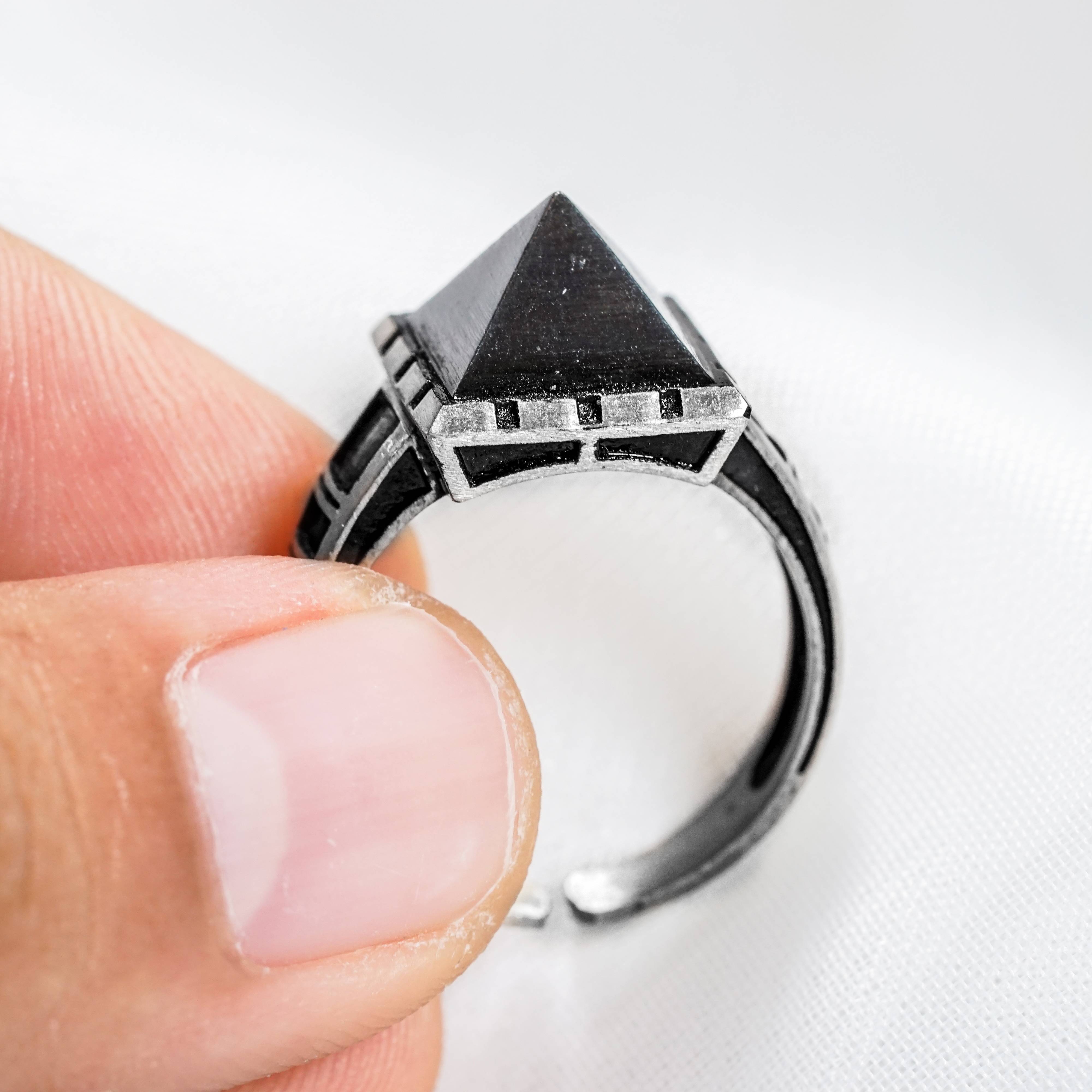 Baldur's Gate 3 Killer's Sweetheart Ring, Custom 950 Silver Ring, Handmade BG3 Jewelry 6 - EternaSilver DSC07229 - EternaSilver