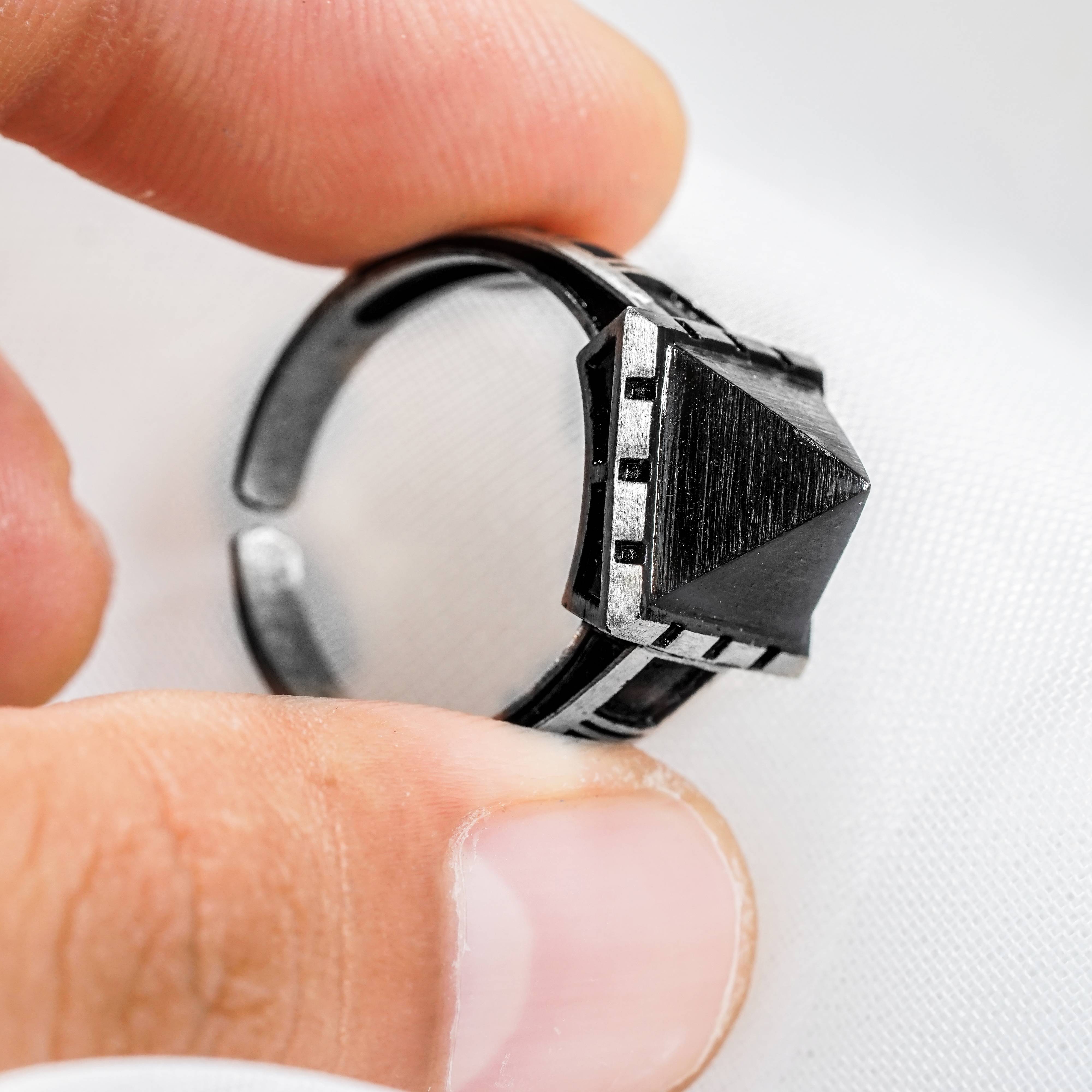 Baldur's Gate 3 Killer's Sweetheart Ring, Custom 950 Silver Ring, Handmade BG3 Jewelry 4 - EternaSilver DSC07231 - EternaSilver