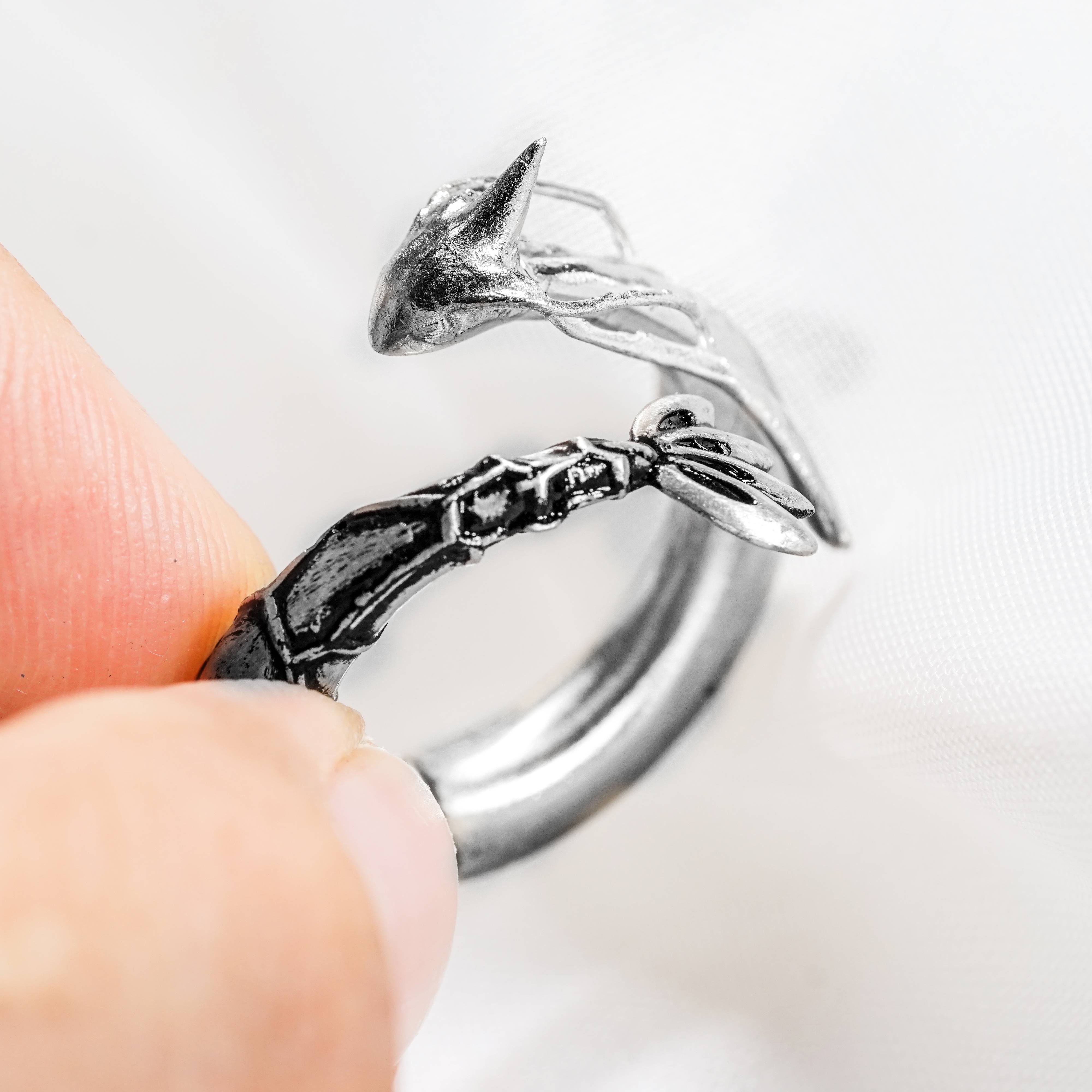 Pokemon Milotic Ring, Handmade 950 Silver Ring, Unique Jewelry Gift for Pokemon Fans 6 - EternaSilver DSC07314 - EternaSilver