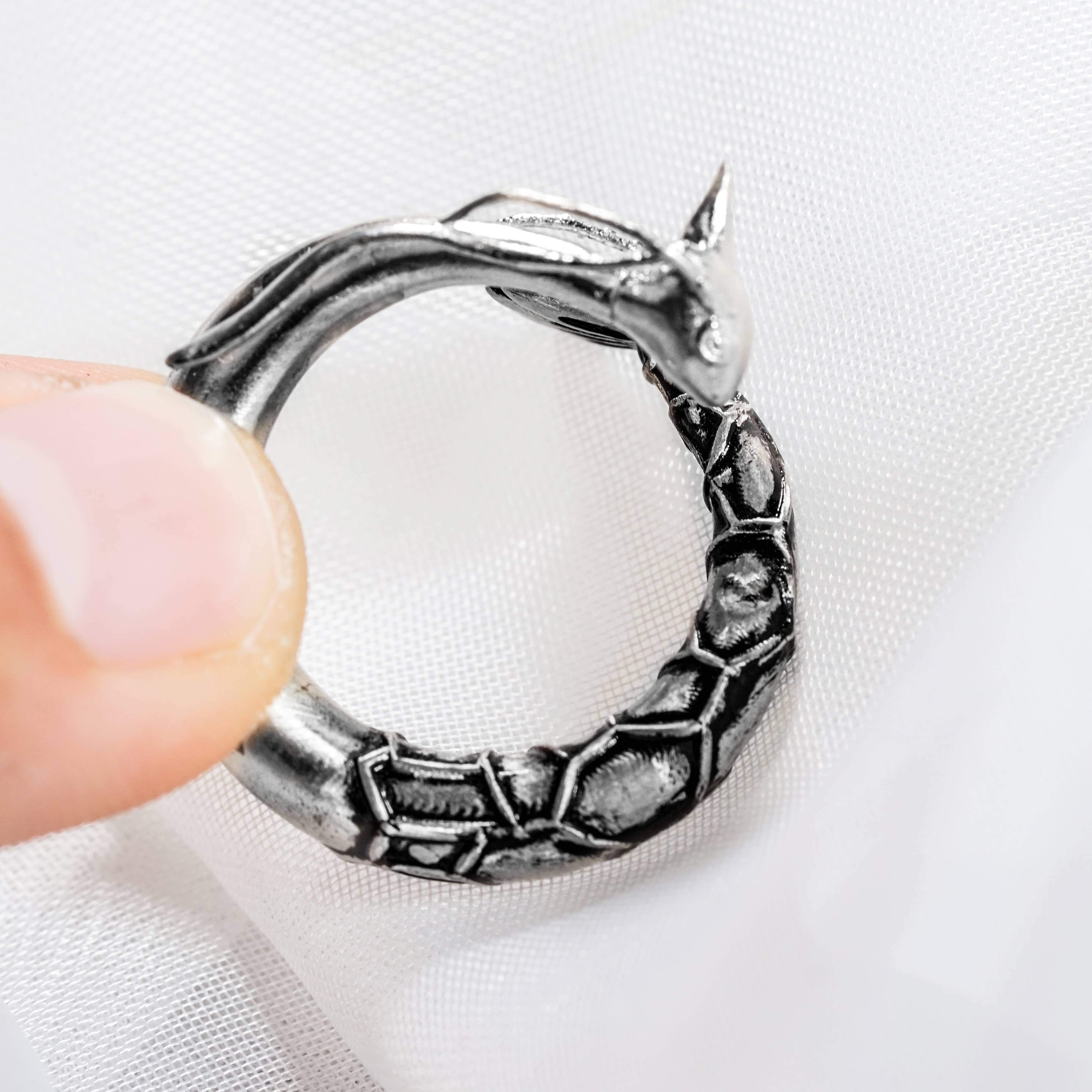 Pokemon Milotic Ring, Handmade 950 Silver Ring, Unique Jewelry Gift for Pokemon Fans 8 - EternaSilver DSC07321 - EternaSilver