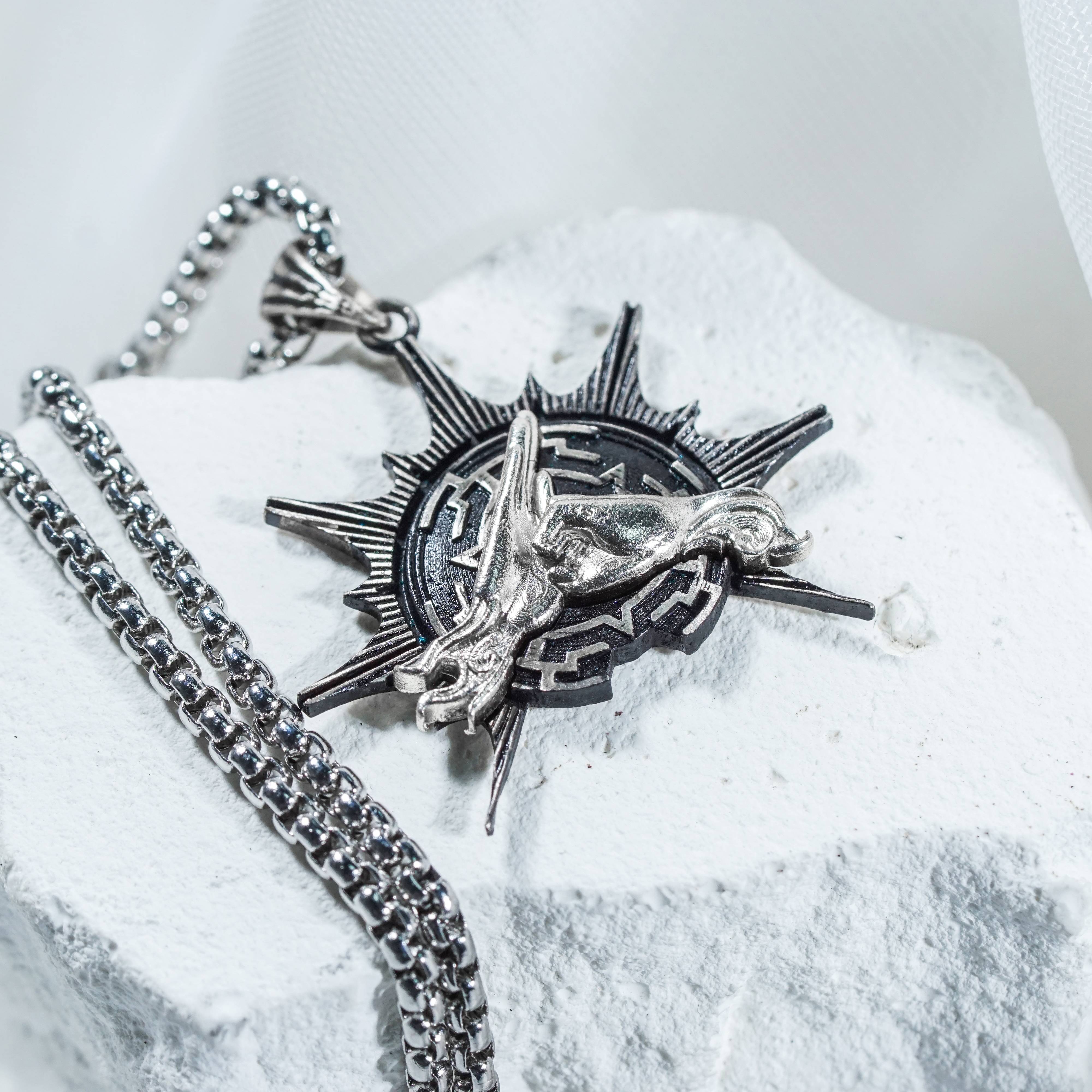 Baldur's Gate 3 Monk Silver 950 Badge Necklace, Unique Silver Pendant Inspired by BG3, Gift for Fans of Baldur's Gate 3 7 - EternaSilver DSC07704 - EternaSilver