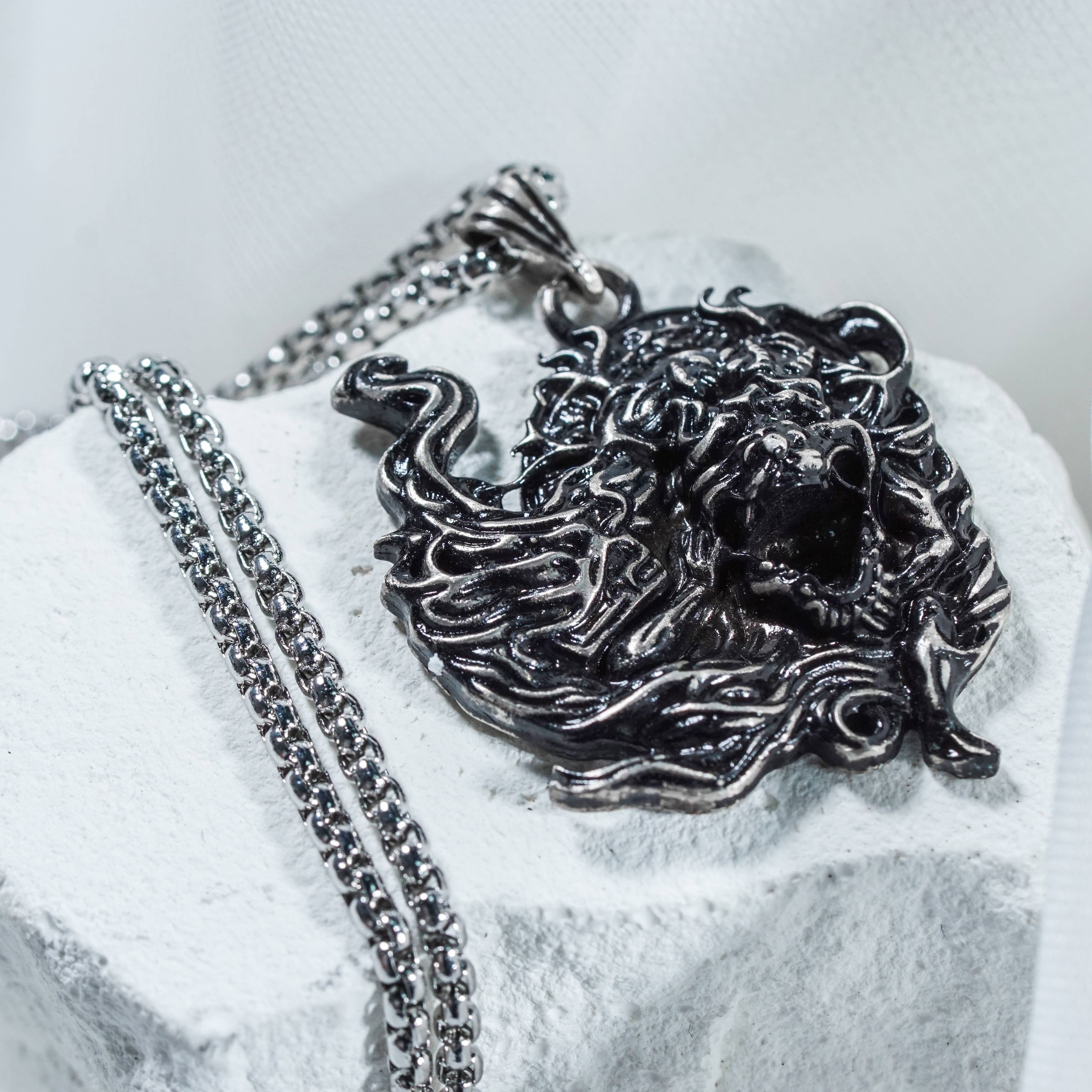 Elden Ring - Enraged Divine Beast Necklace - Handmade Silver 950 Pendant Inspired by Elden Ring 7 - EternaSilver DSC07718 - EternaSilver