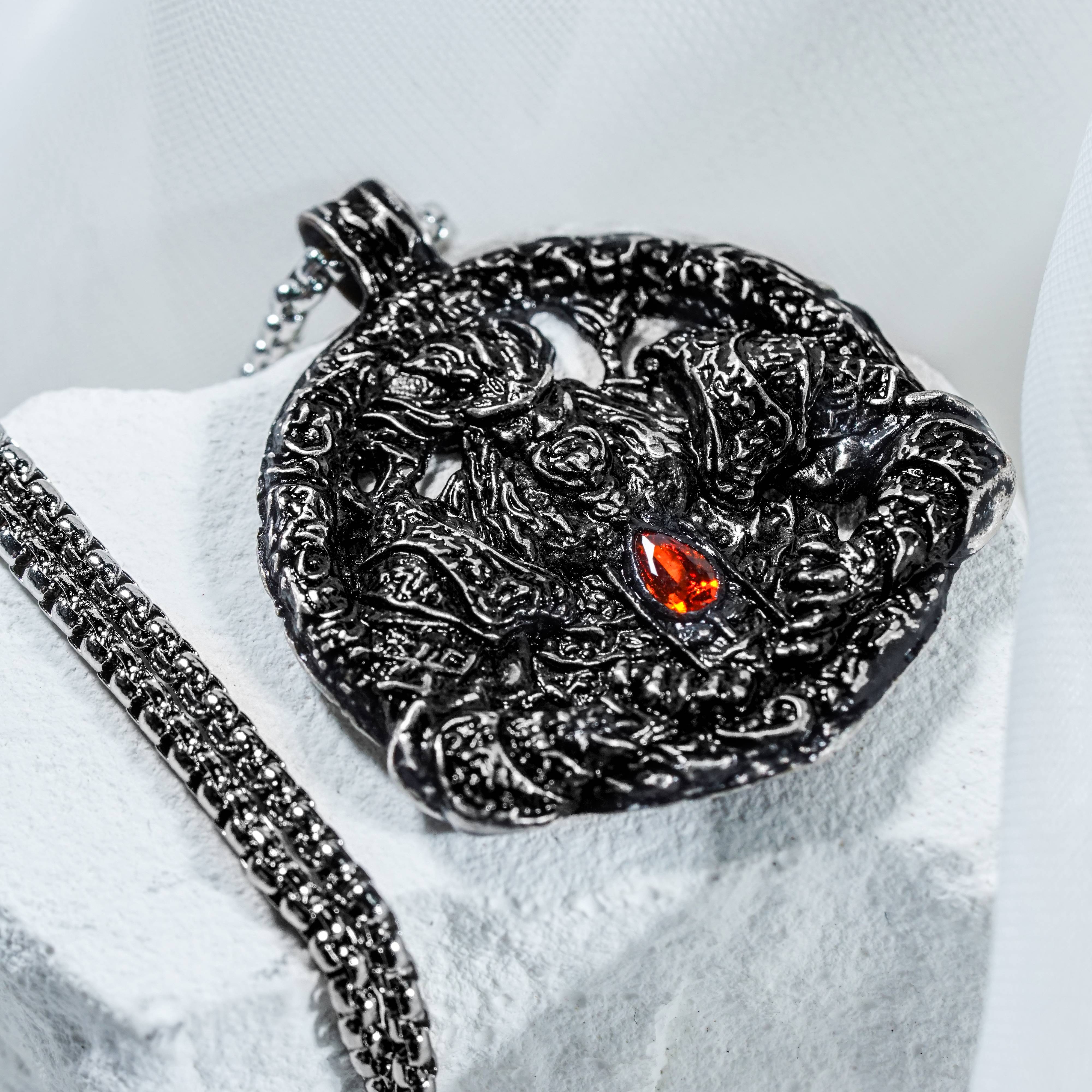 Elden Ring - Talisman of Lord's Bestowal Necklace - Handmade Silver 950 Pendant Inspired by Elden Ring 7 - EternaSilver DSC07719 - EternaSilver