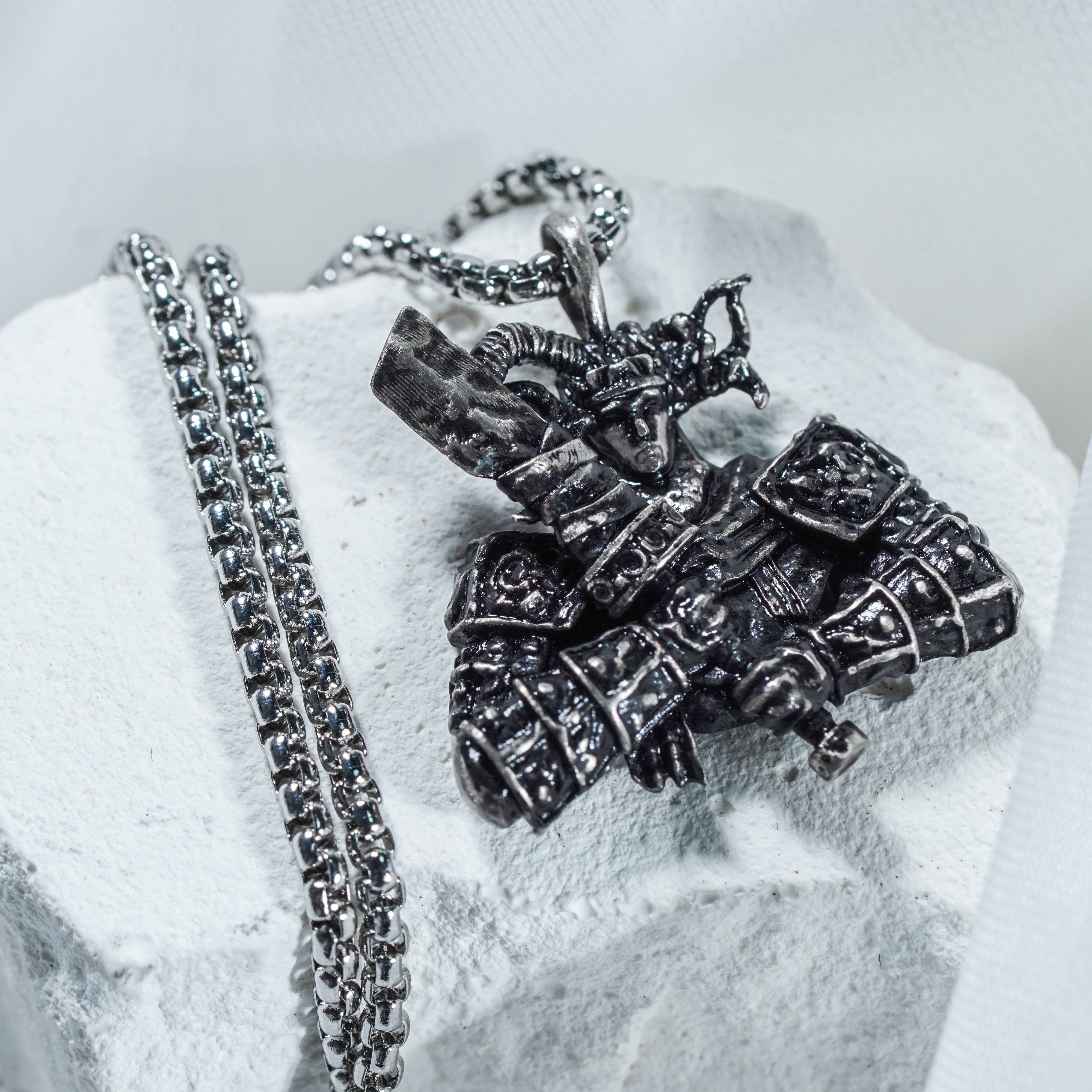 Elden Ring - Two-Handed Talisman Necklace - Handmade Silver 950 Pendant Inspired by Elden Ring 6 - EternaSilver DSC07724 - EternaSilver