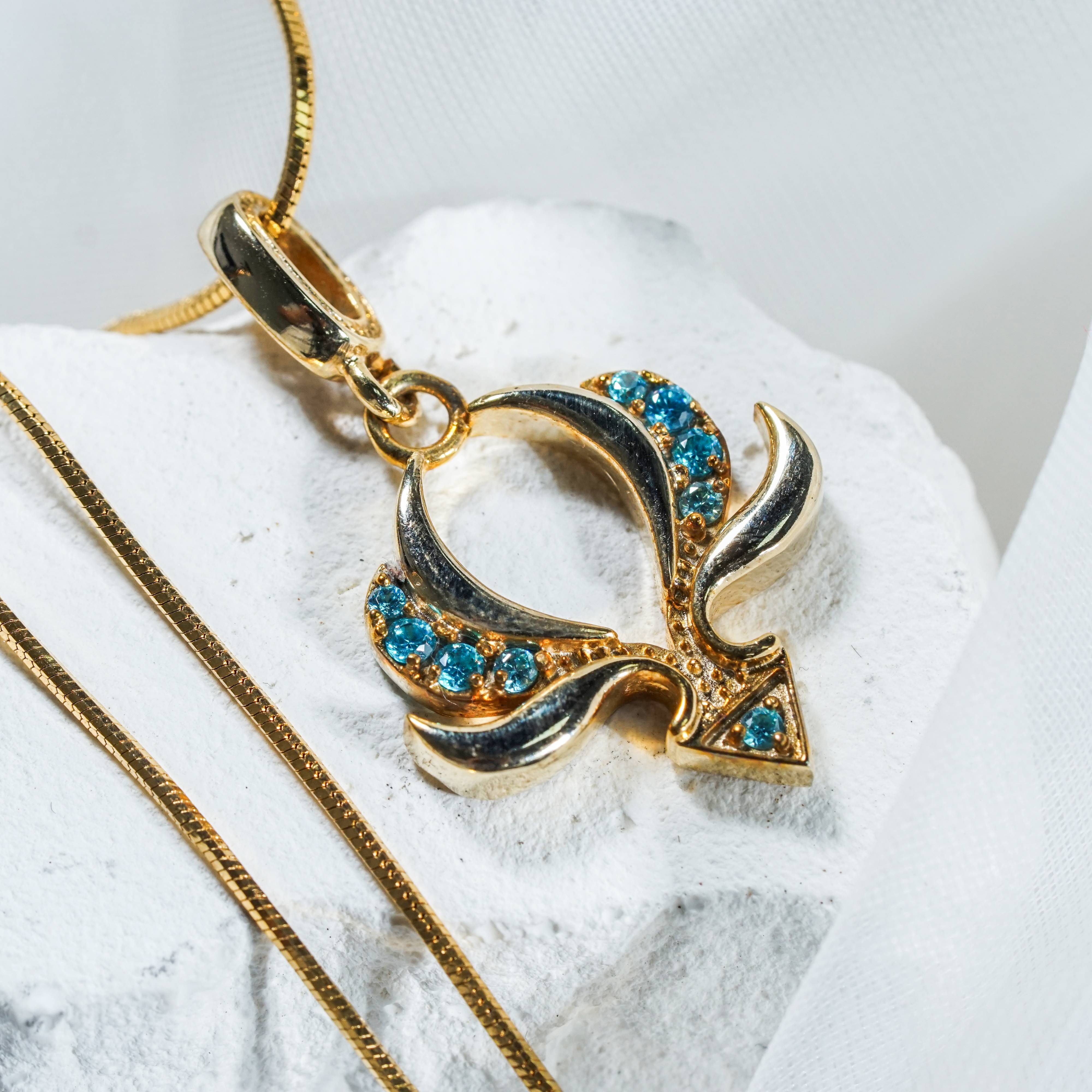 Genshin Impact Anemo Visions Pattern Custom Necklace, Handmade Sterling Silver 950/Gold Plated Signet Necklace, Element Jewelry Charm Gift 8 - EternaSilver DSC07731 - EternaSilver